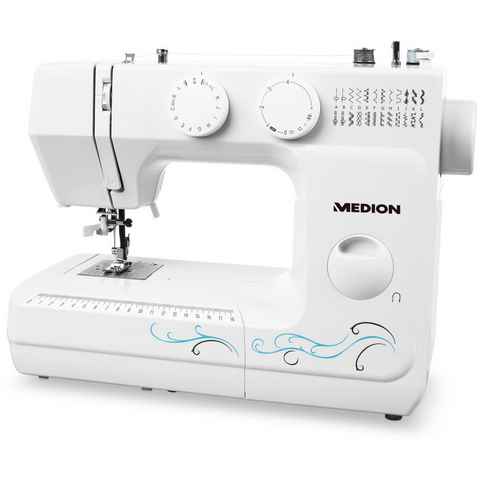 Medion® Freiarm-Nähmaschine MD 18205, Knopfloch- und Einfädelautomatik