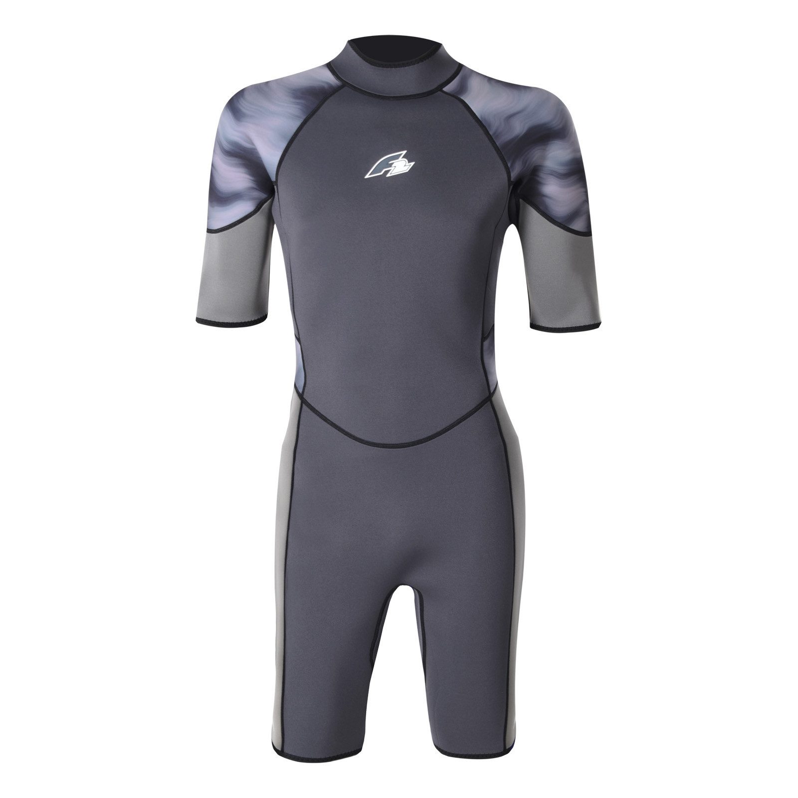 Neoprenanzug F2 Herren Neopren Anzug Wave Shorty 2,5 mm S Anthrazit 2024/25