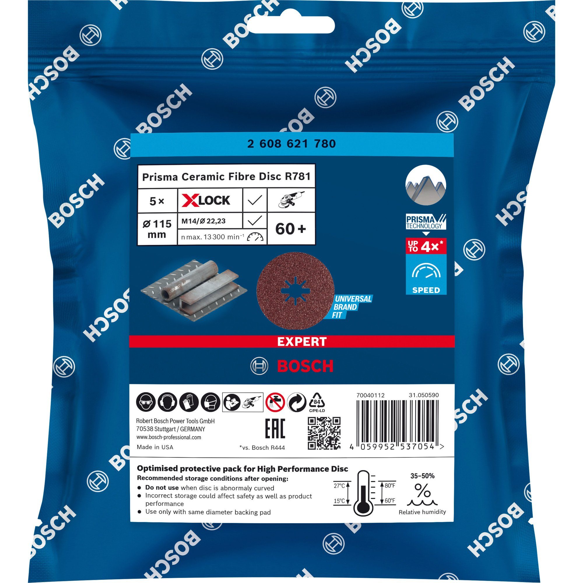 BOSCH Schleifscheibe Bosch Professional X LOCK Expert R781 Prisma bosch-schleifscheibe-bosch-professional-x-lock-expert-r781-prisma