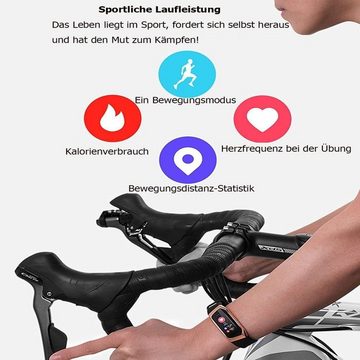 Gontence IP67,Fitness Tracker mit Schrittzähler Pulsuhr Blutdruck Messgerät Smartwatch
