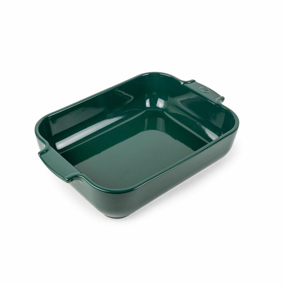PEUGEOT Auflaufform APPOLIA Keramik 32cm Rechteckig Waldgrün Spülmasch, Keramik, Keramik