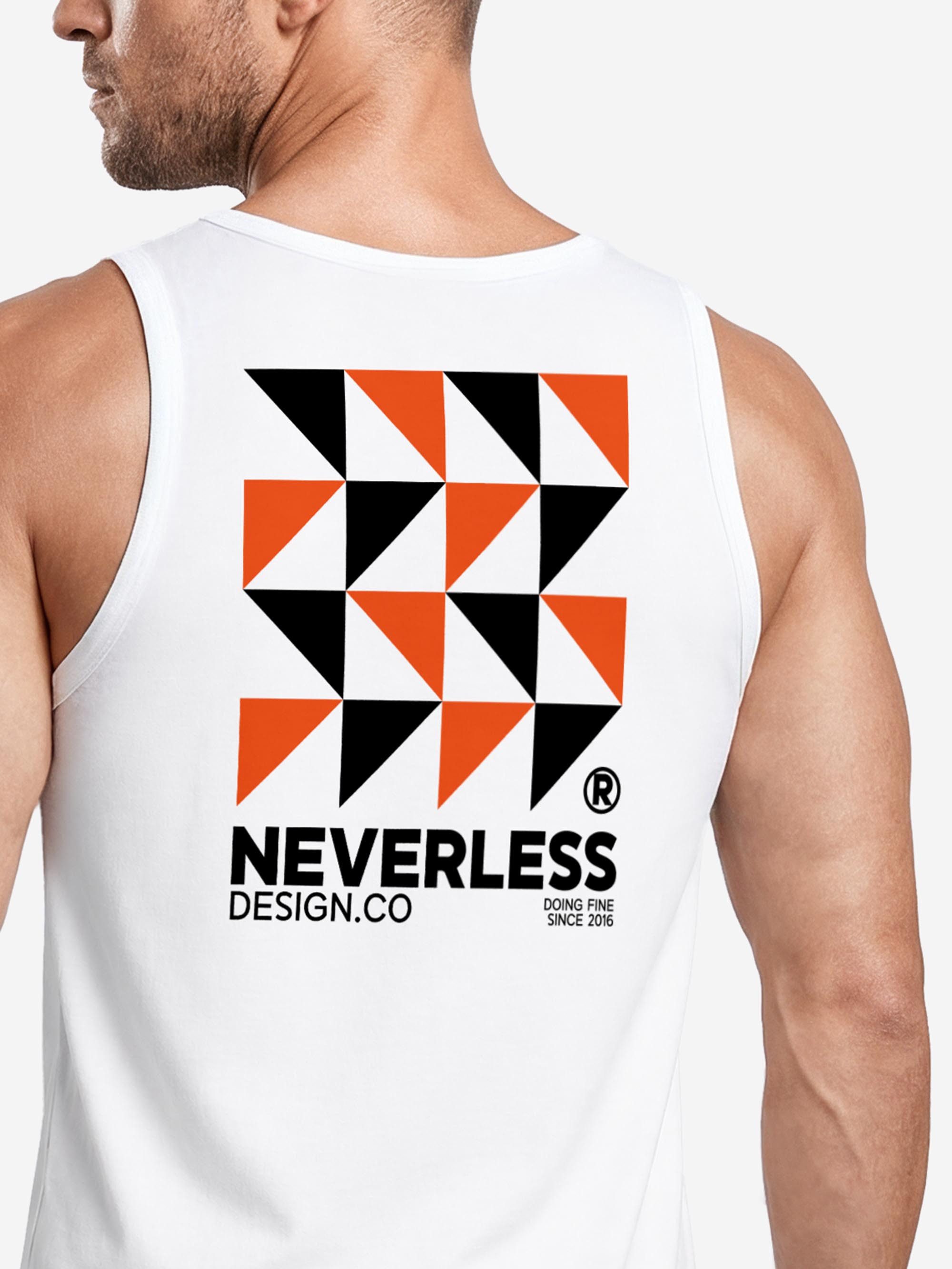 Neverless Tanktop Herren Tanktop mit Grafik-Print Rückendruck - Modern Art - mit Print