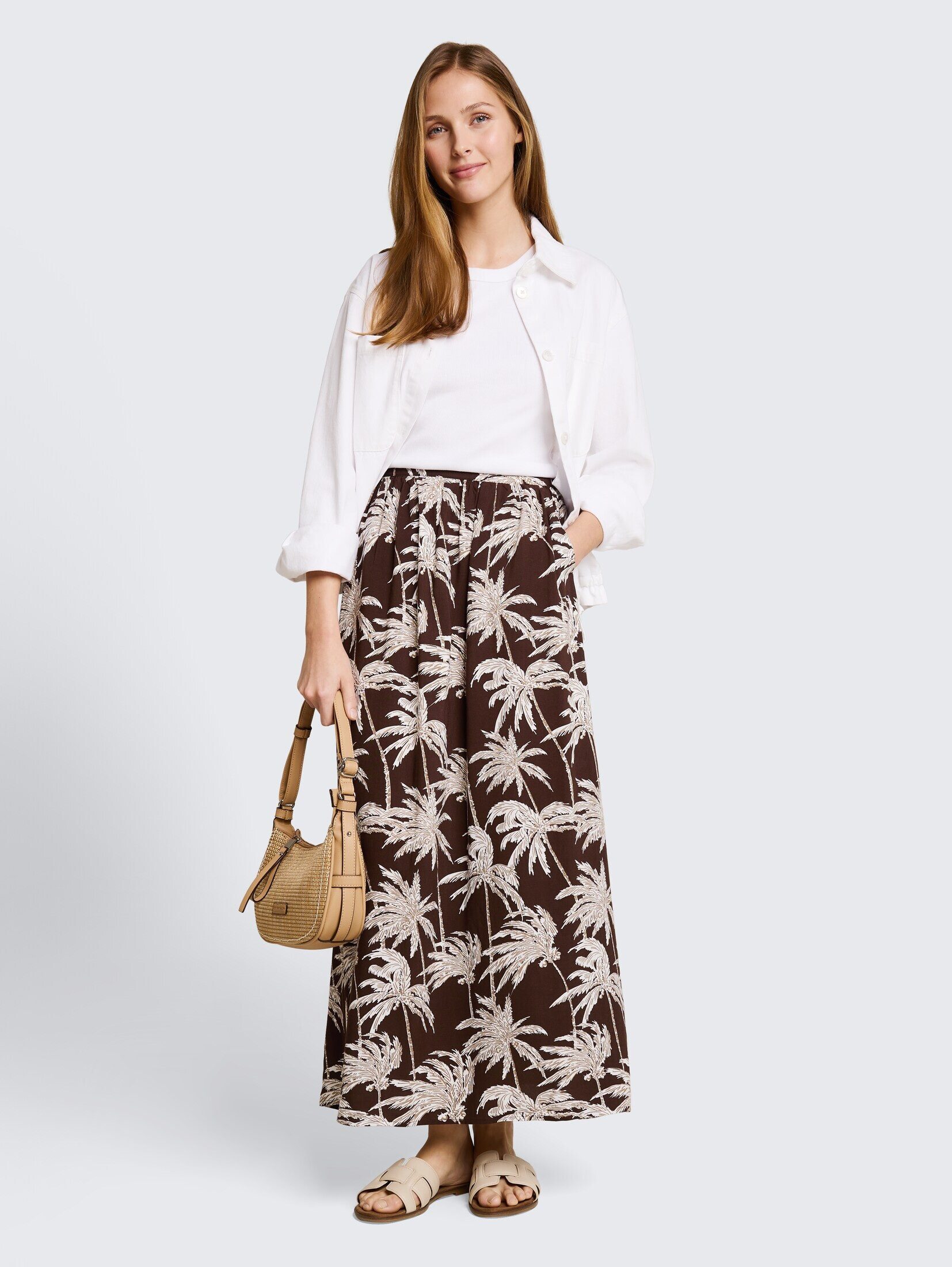 TOM TAILOR Denim Maxirock Röcke Maxi-Rock aus Viskose