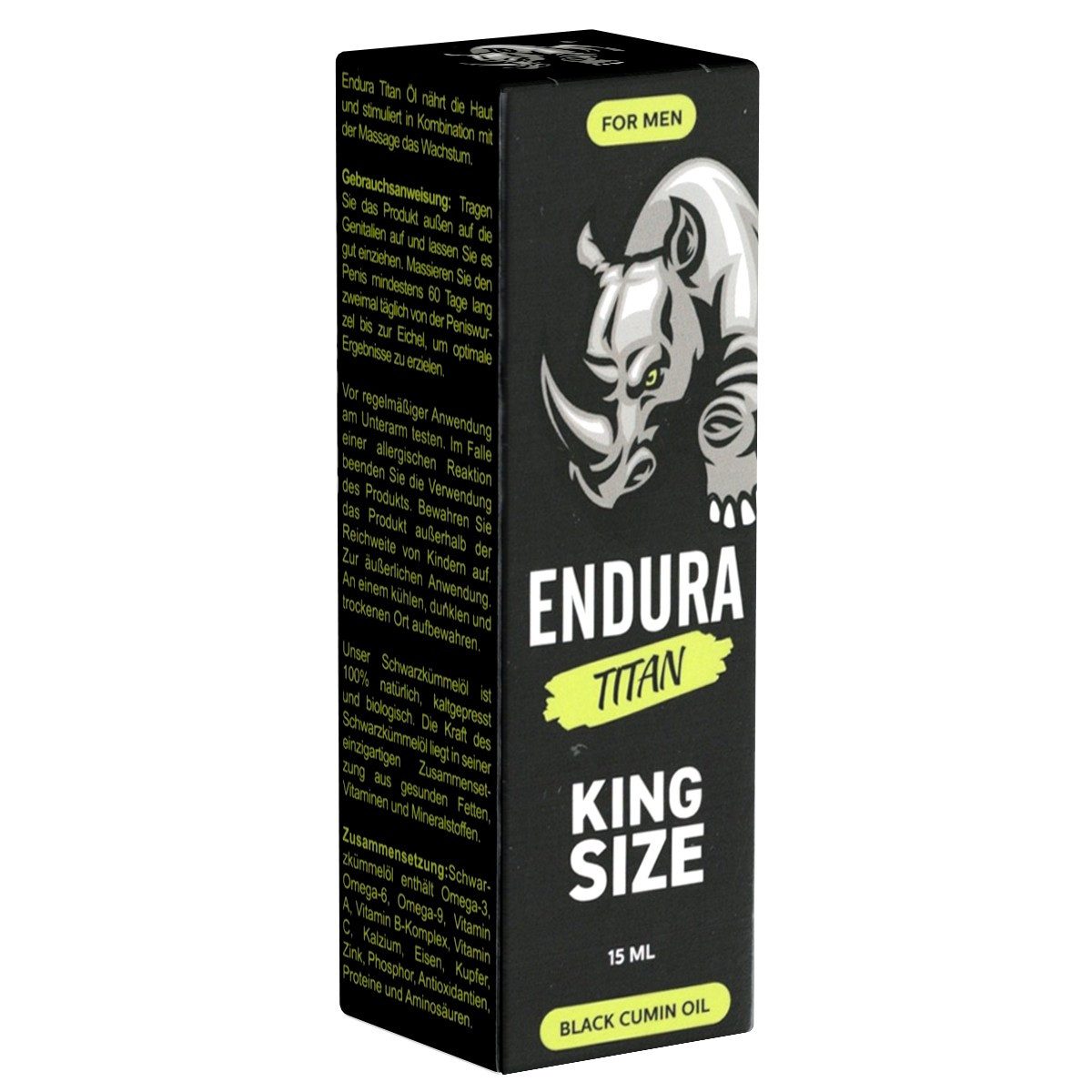 Morningstar Pharma Stimulationsgel Endura Titan - King Size, Flasche mit 15ml, 1-tlg., hochwertiges Pflegeöl für Männer