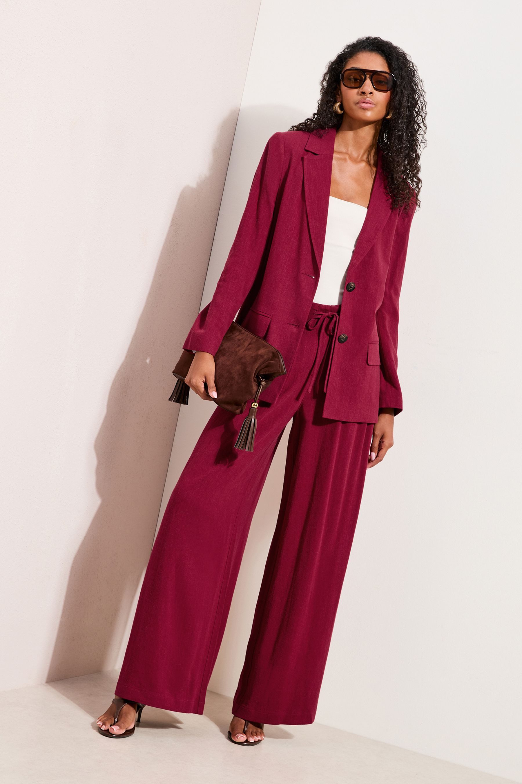 Friends Like These Jackenblazer Friends Like These Blazer mit Leinen, Regular (1-tlg)