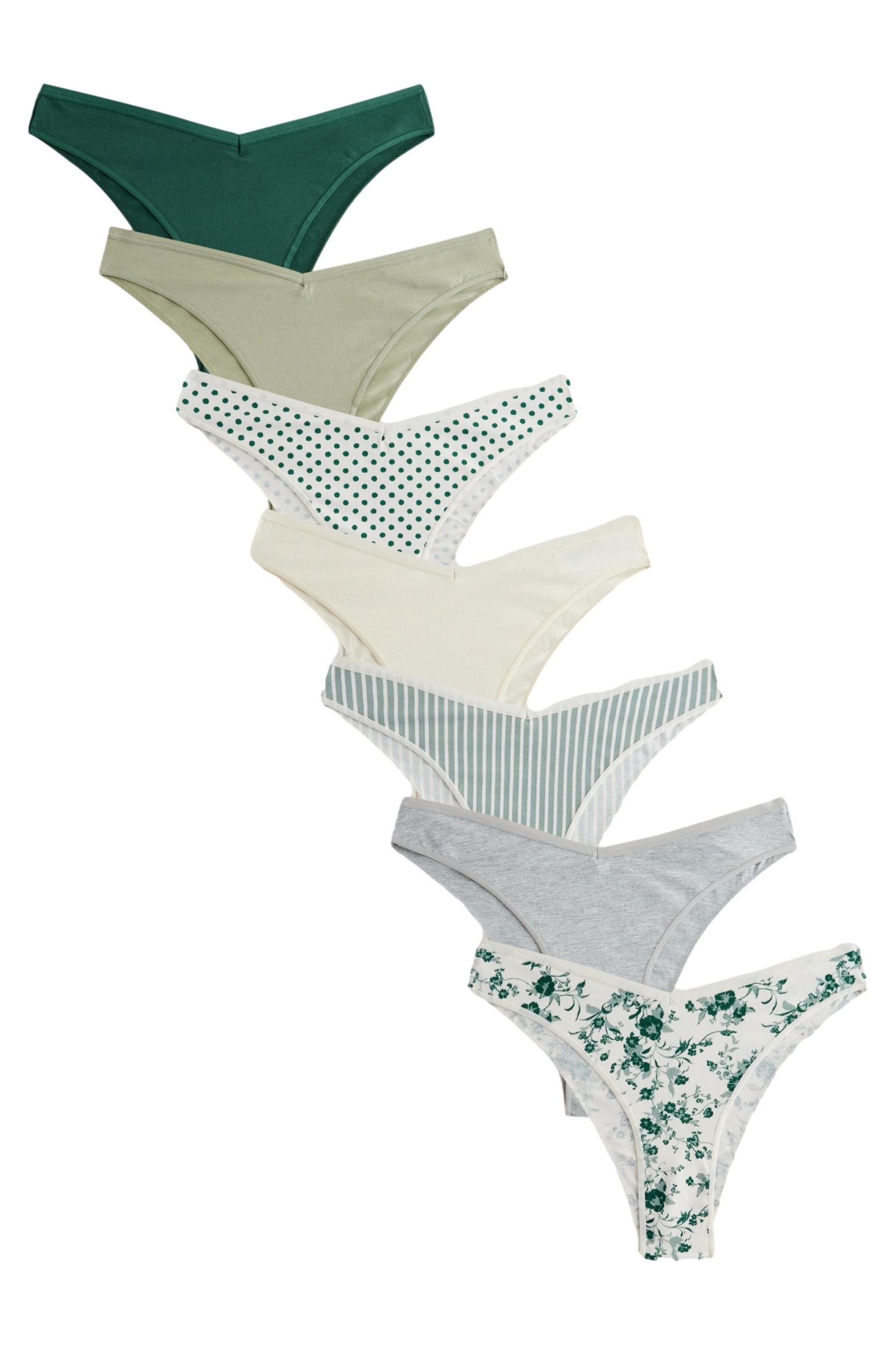Slip Slips mit hohem Beinausschnitt im 7er-Pack