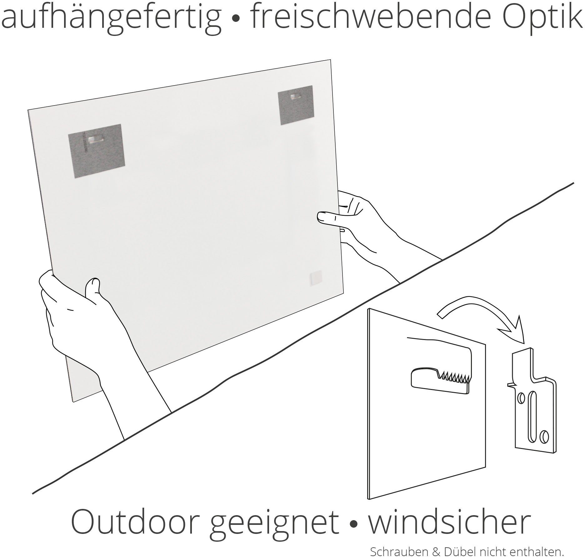 Artland Wandbild »Kapelle der Versöhnung«, Fenster & Türen (1 Stück), in vielen Größen & Produktarten - Alubild / Outdoorbild für den Außenbereich, Leinwandbild, Poster, Wandaufkleber / Wandtattoo auch für Badezimmer geeignet-Otto
