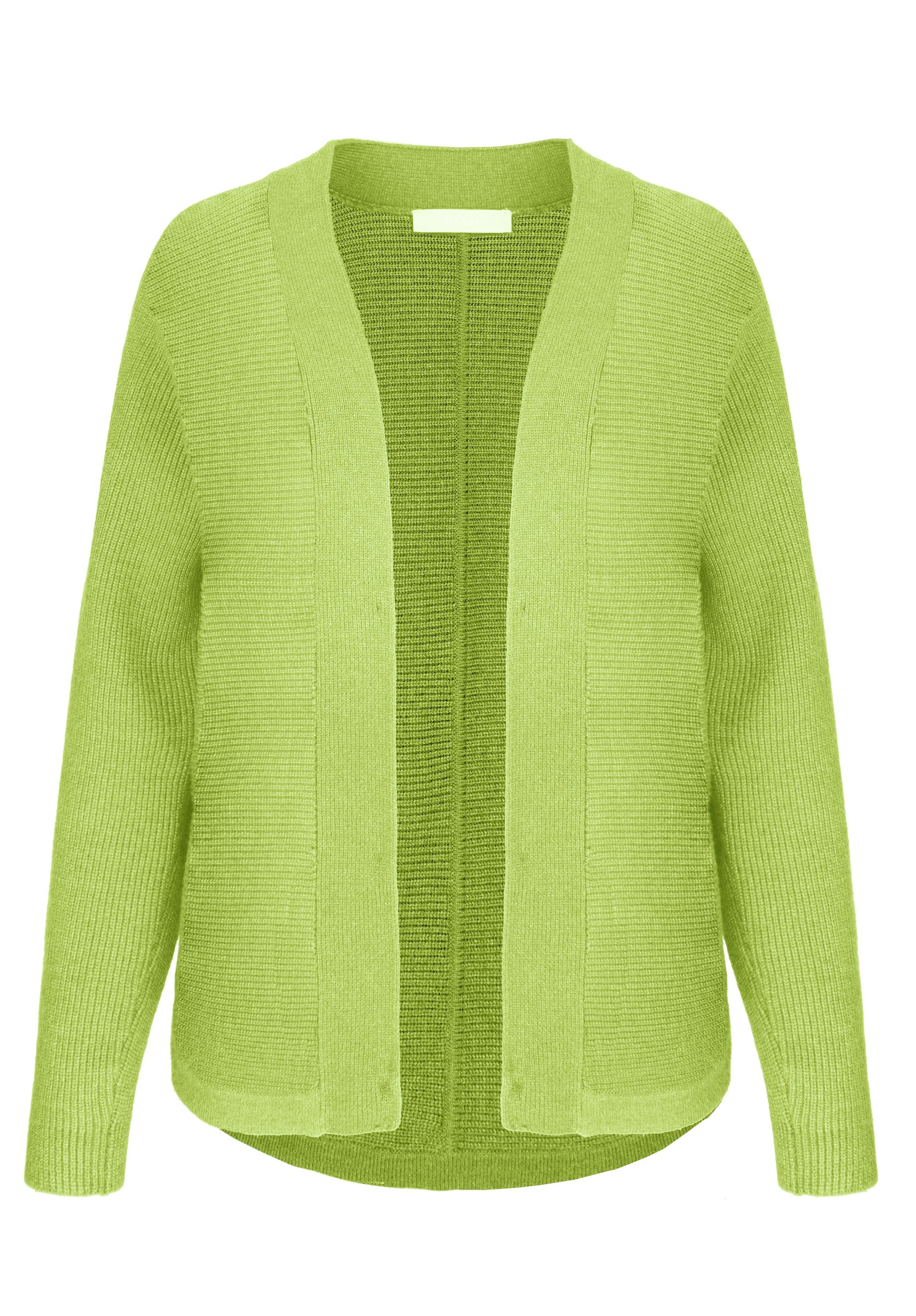 bianca Strickjacke OTIS in quer gestricktem Feinpatent, mit langem V-Neck günstig online kaufen
