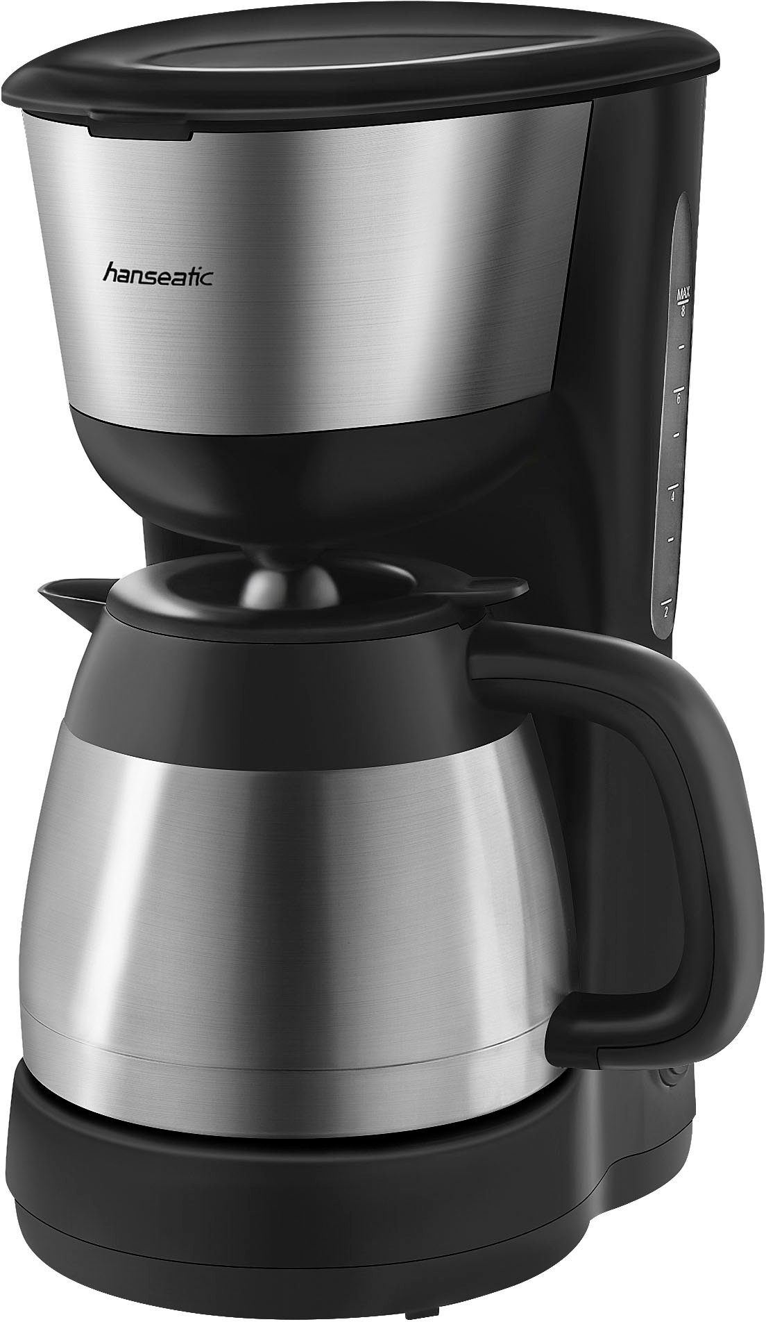 Hanseatic Filterkaffeemaschine HCM9001TJSD, 1l Kaffeekanne, Papierfilter 1x4, mit Edelstahl-Thermokanne
