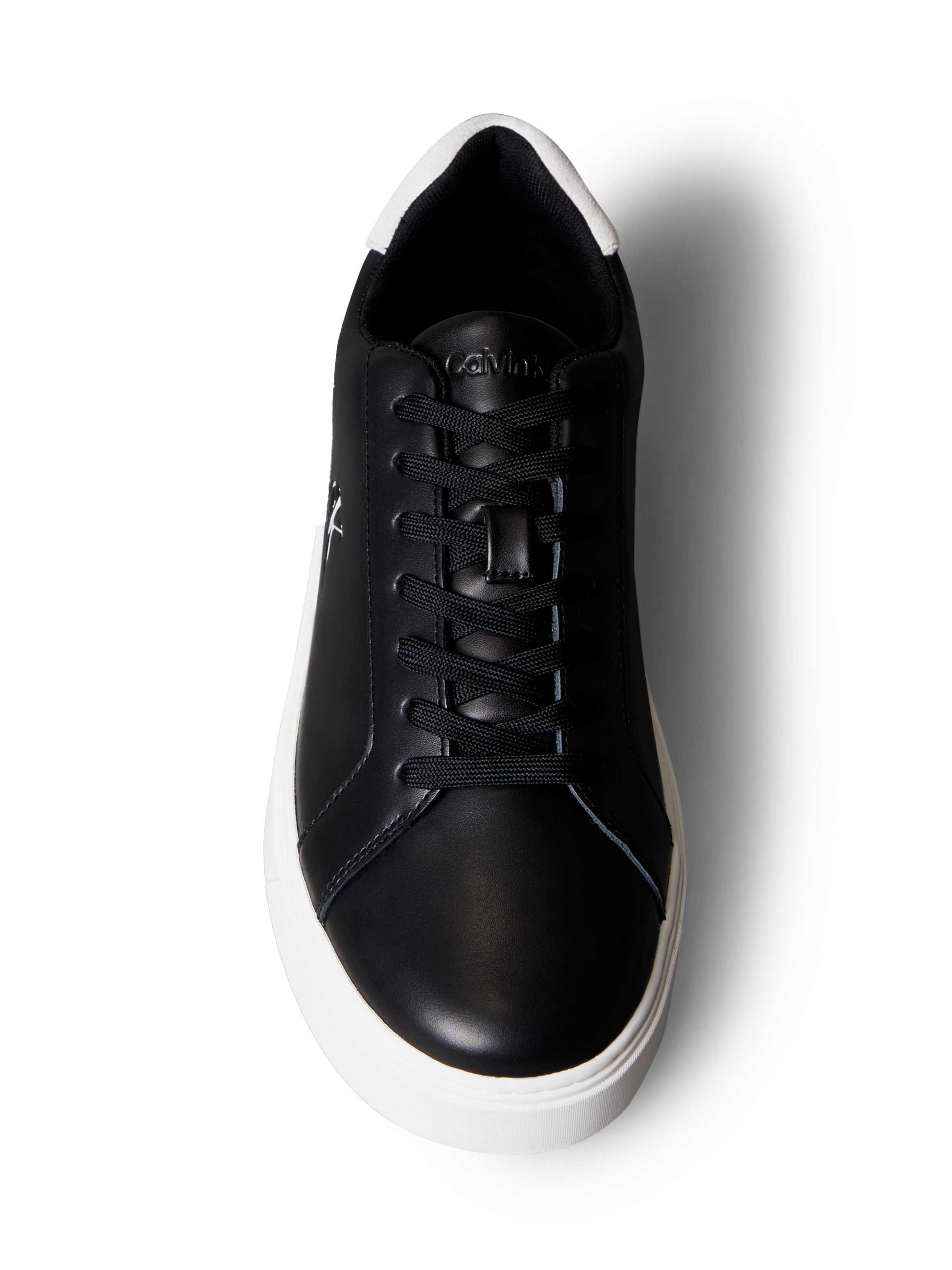 Calvin Klein Jeans CLASSIC CUPSOLE LACEUP LTH Sneaker Schnürschuh, Freizeitschuh mit Fersenbesatz und seitlichem CK-Logo – Bild 4 von 5