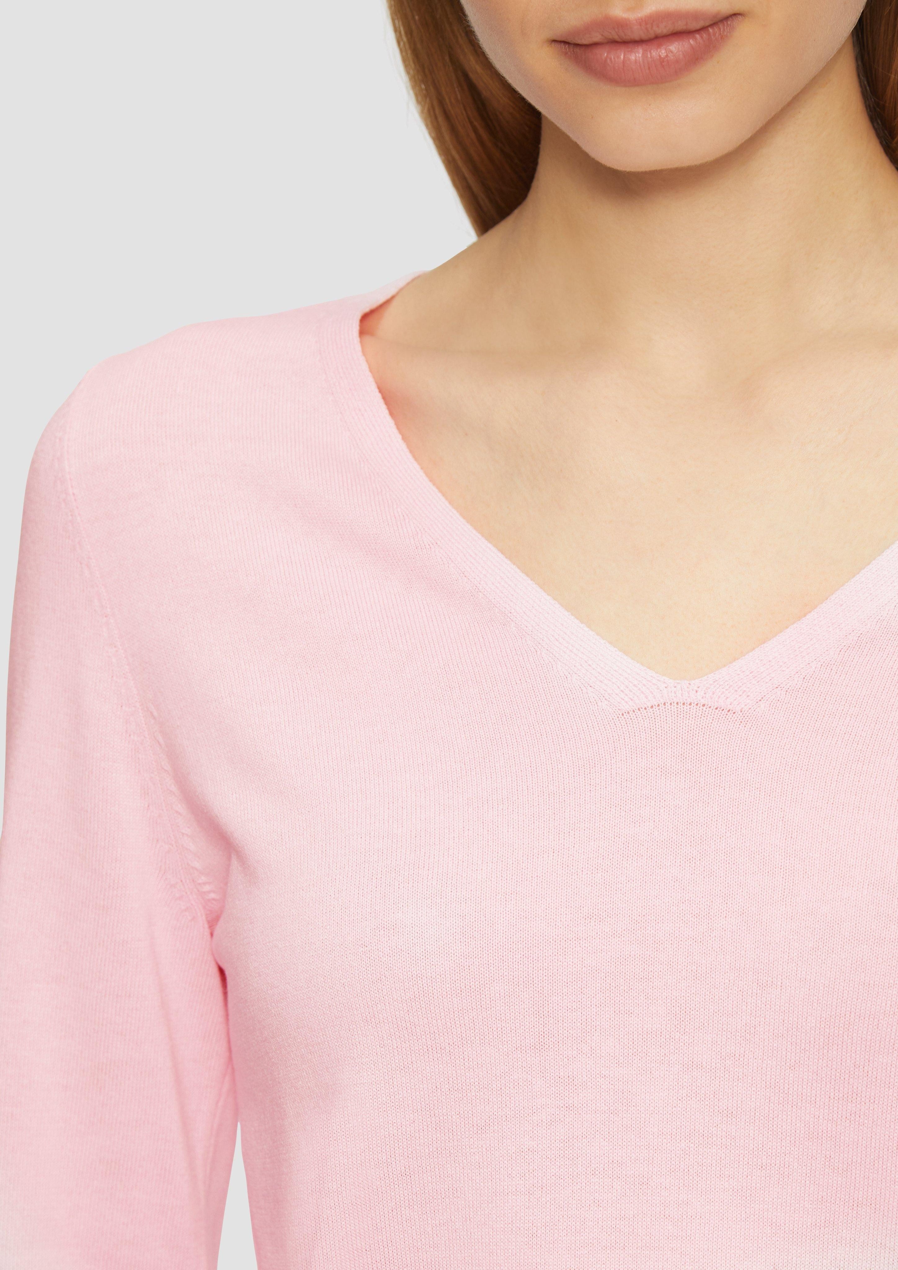 s.Oliver Strickpullover Feinstrickpullover mit V-Ausschnitt und günstig online kaufen