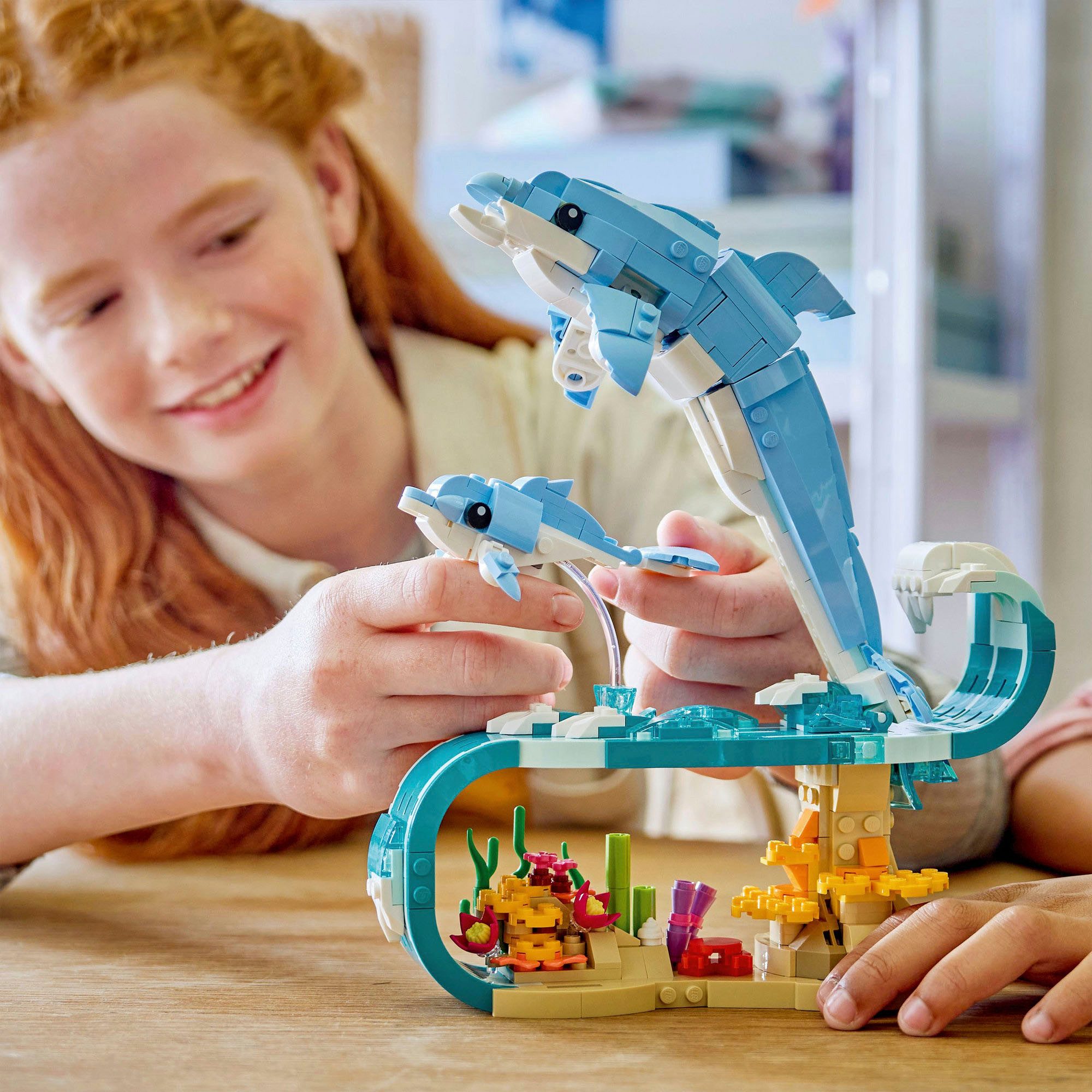 LEGO® Meerestiere: Wunderschöne Delfine (31385), LEGO Creator Konstruktionsspielsteine, (542 St), Made in Europe