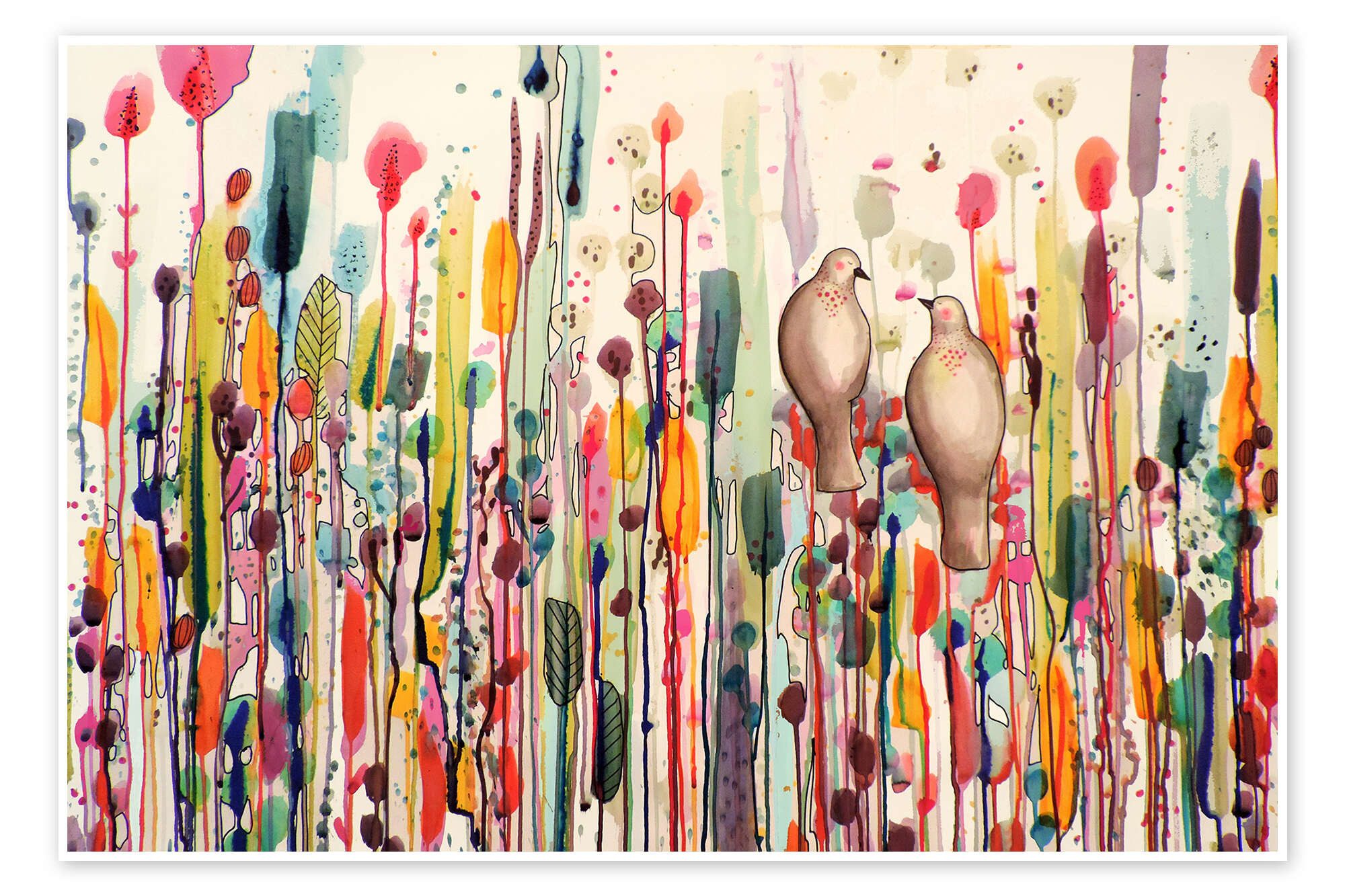 Posterlounge Wandbild Füreinander, Sylvie Demers, erhältlich als Плакат, Leinwandbild, Wandsticker oder Acrylglasbild