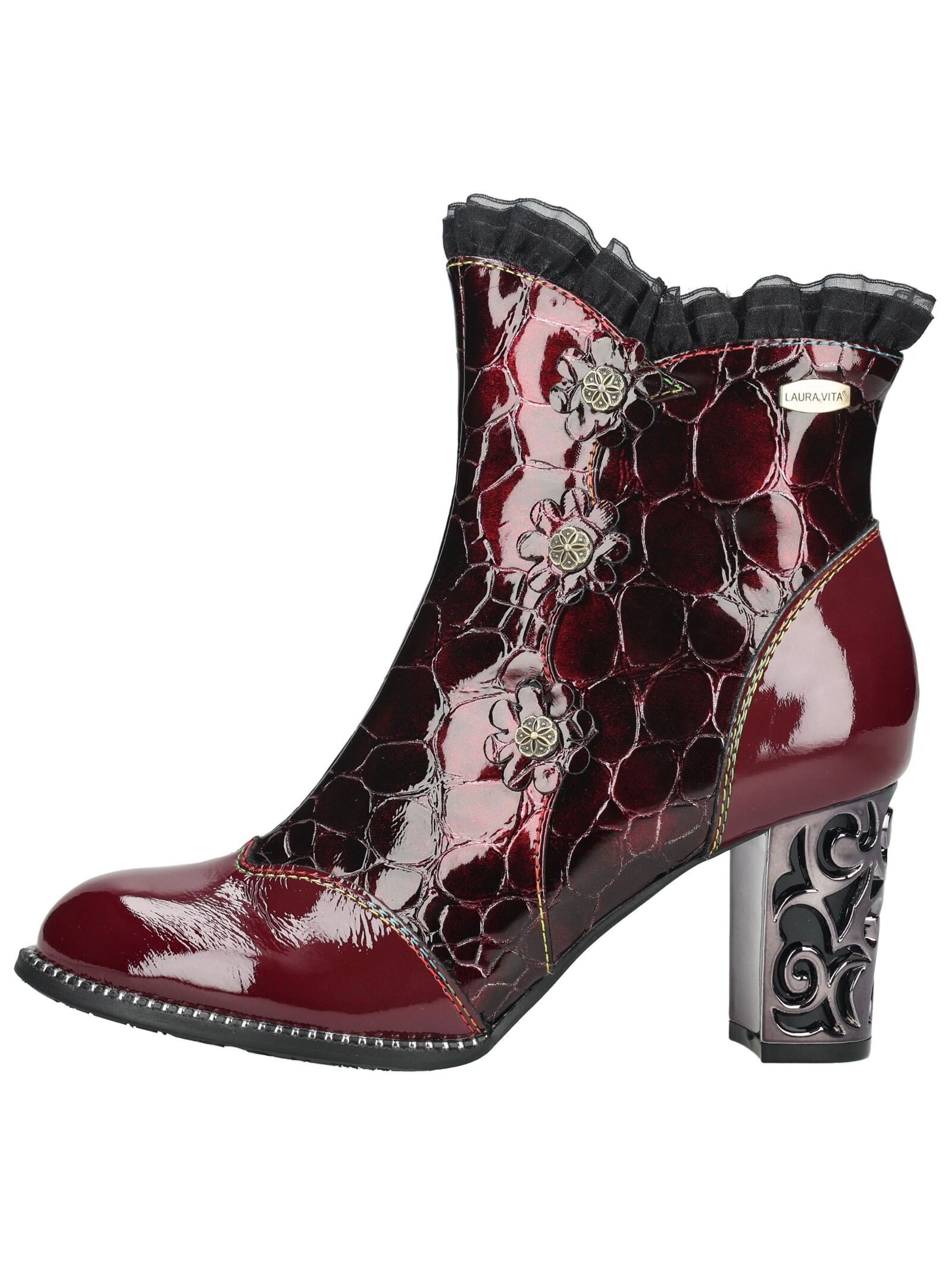 LAURA VITA LAURA VITA Stiefelette Leder/Textil High-Heel-Stiefelette