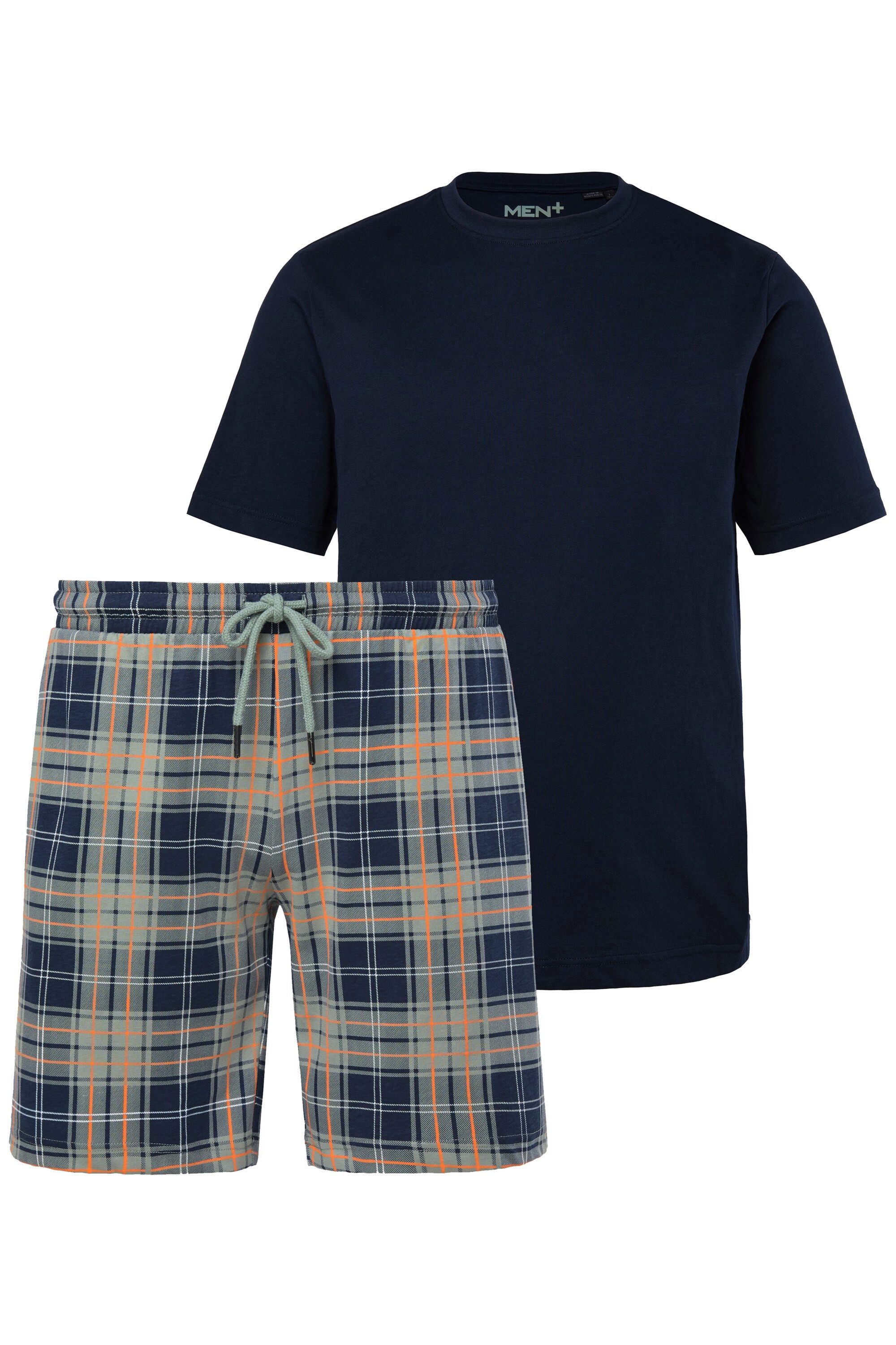 Men Plus Schlafanzug Schlafanzug kurze Form Karo-Hose