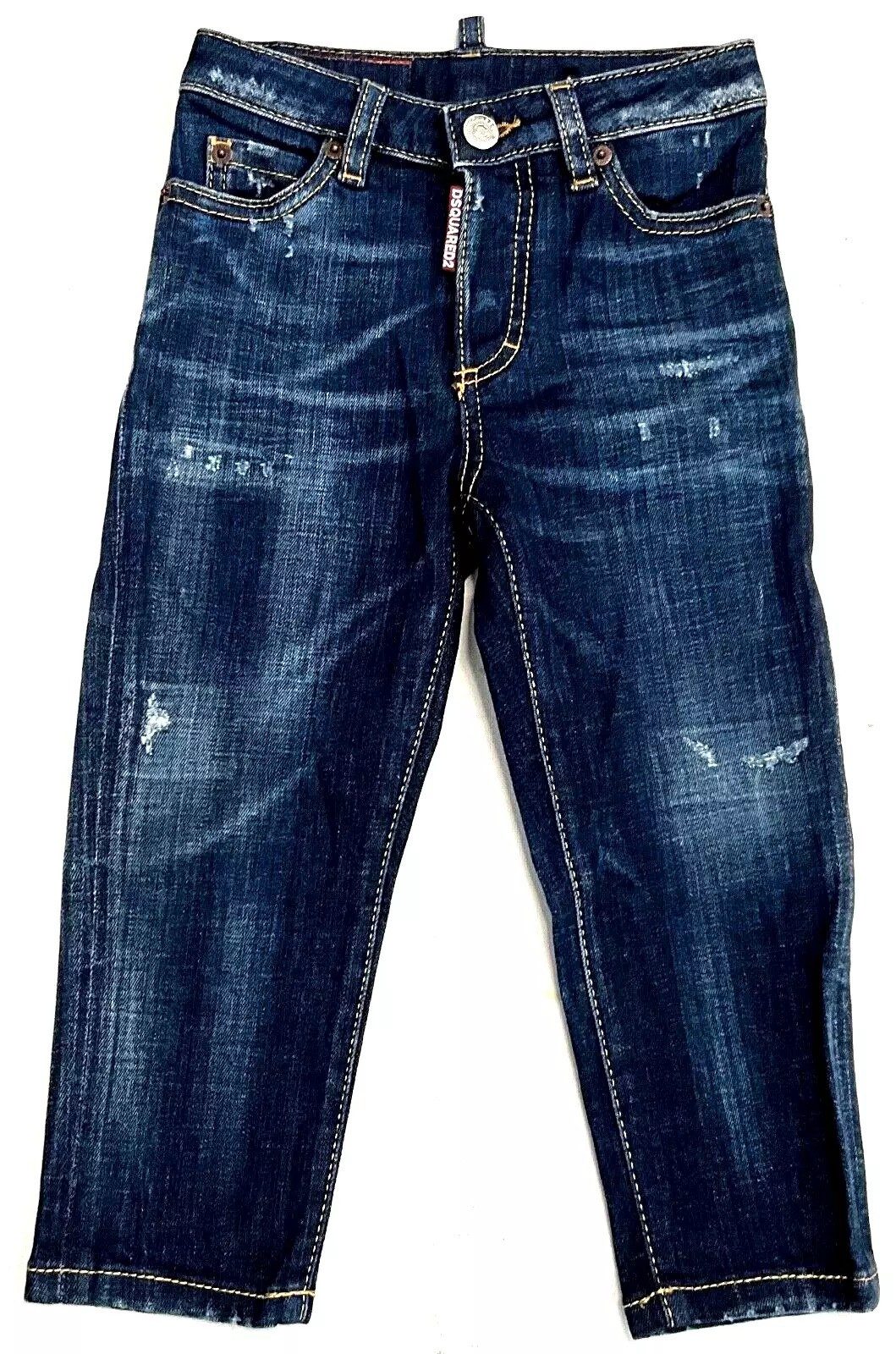 Dsquared2 Destroyed-Jeans Dsquared2 Kinder Jeans, DSQUARED2 D2P385F Boston Kinder Jeans Destroyed Optik, 5-Pocket-Syle, Slim Jeans