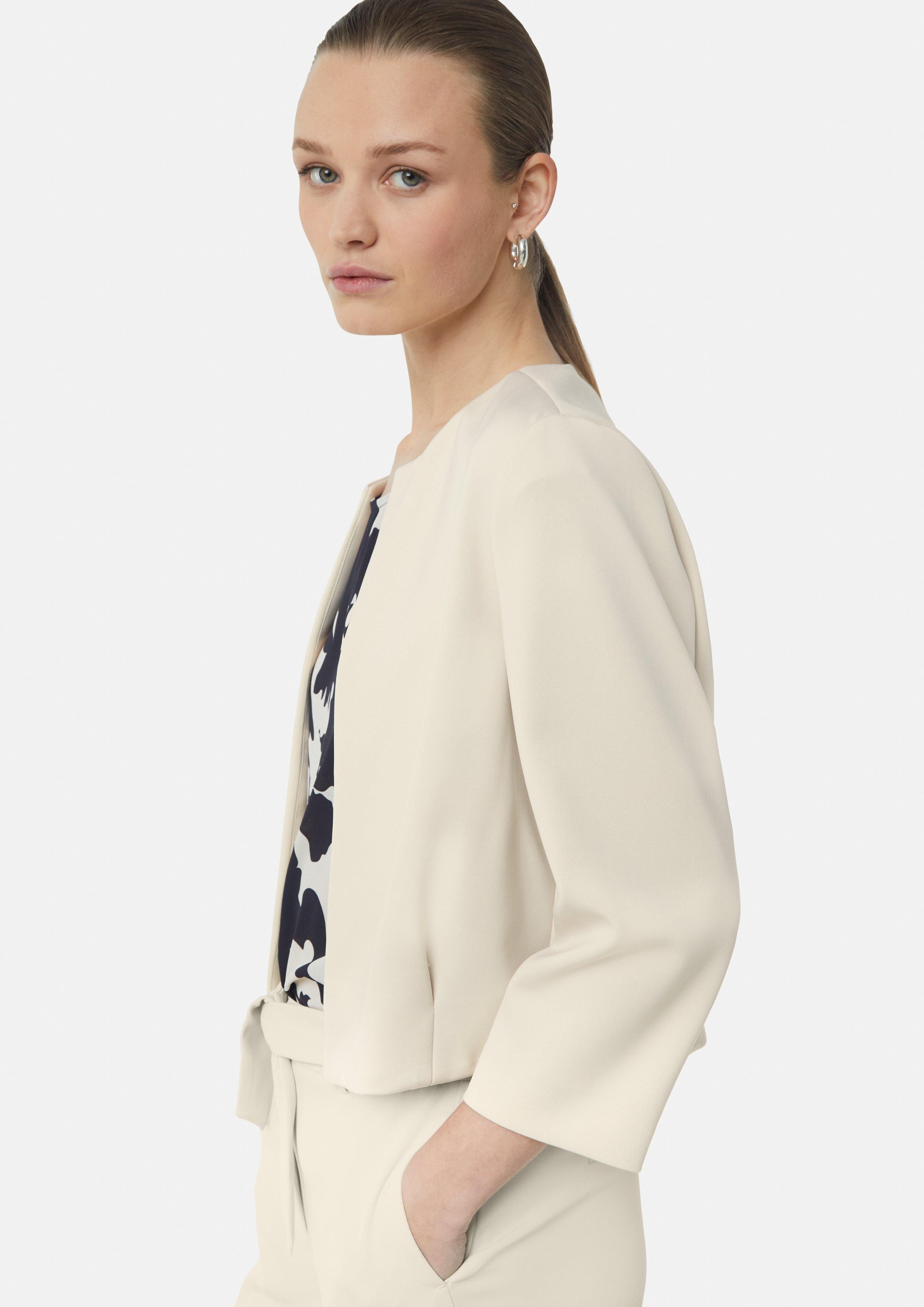 Comma Blusenblazer Offene Scuba-Jacke im Boxy günstig online kaufen