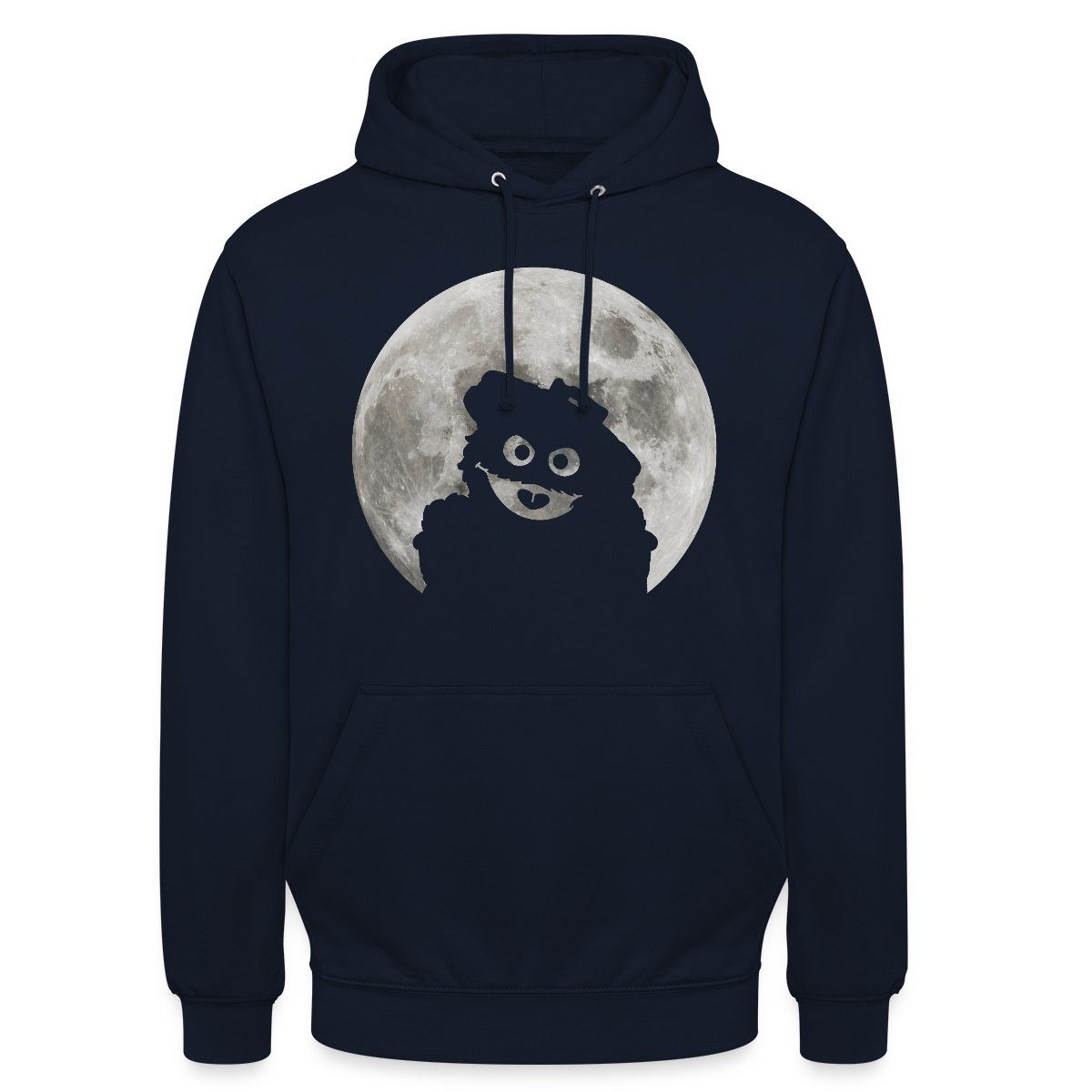 Spreadshirt Hoodie Sesamstraße Oskar In Einer Vollmondnacht Unisex Hoodie (1-tlg)