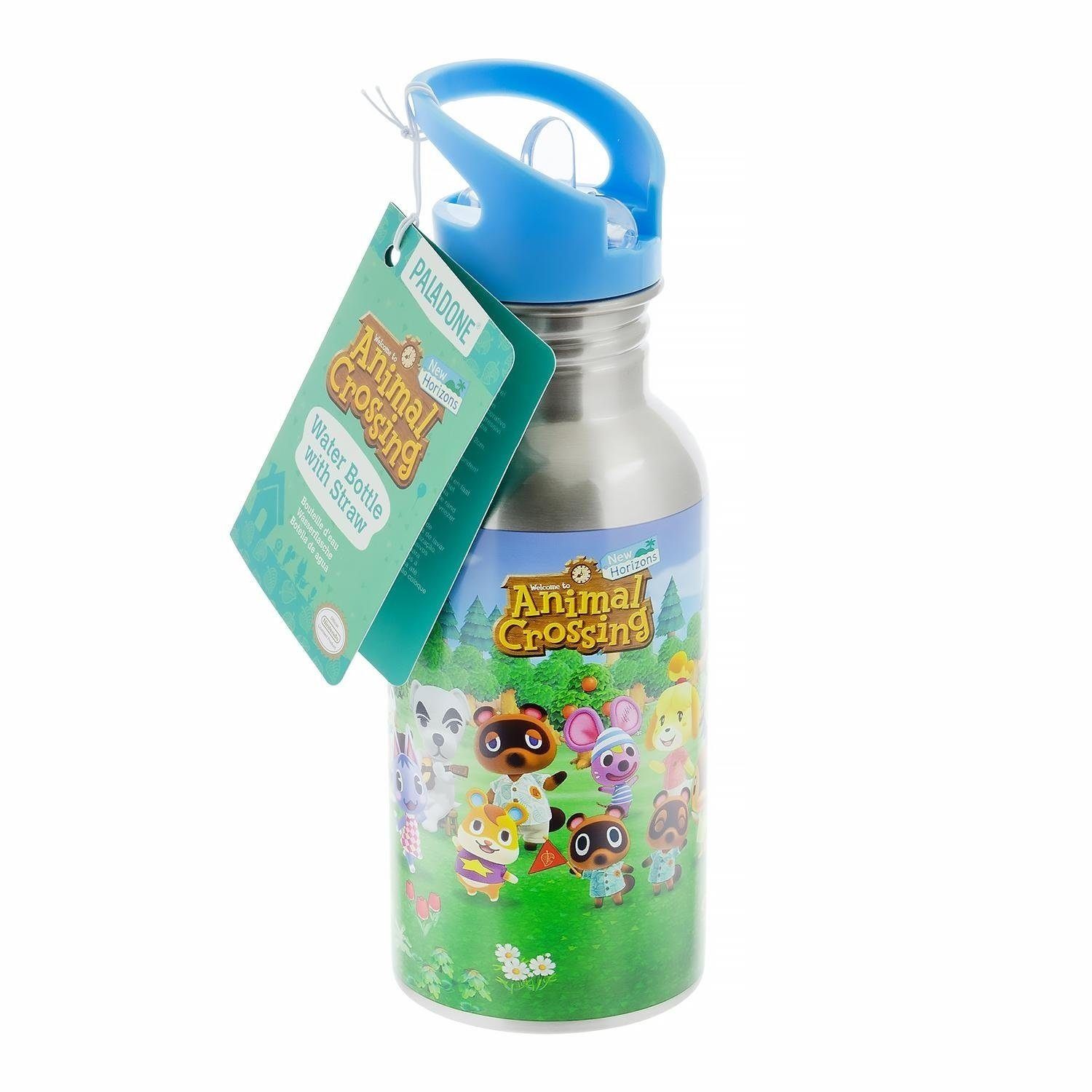 Trinkflasche, Crossing Thermoflasche liz. Paladone Flasche Animal Charakter Merchandise auslaufsicher,