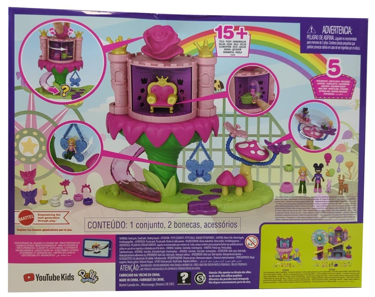 GYK43 15 2 - Pocket Regenbogen und Spielwelt Mattel Feenflug, Puppen Pocket Polly Polly Zubeh