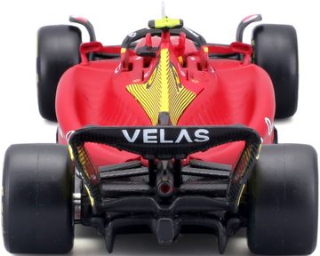 Bburago Sammlerauto Ferrari F1 Ferrari F1-75, 2022, Hardcase #55 Sainz, Maßstab 1:24