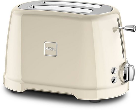 NOVIS Toaster T2 creme, 2 kurze Schlitze, 900 W
