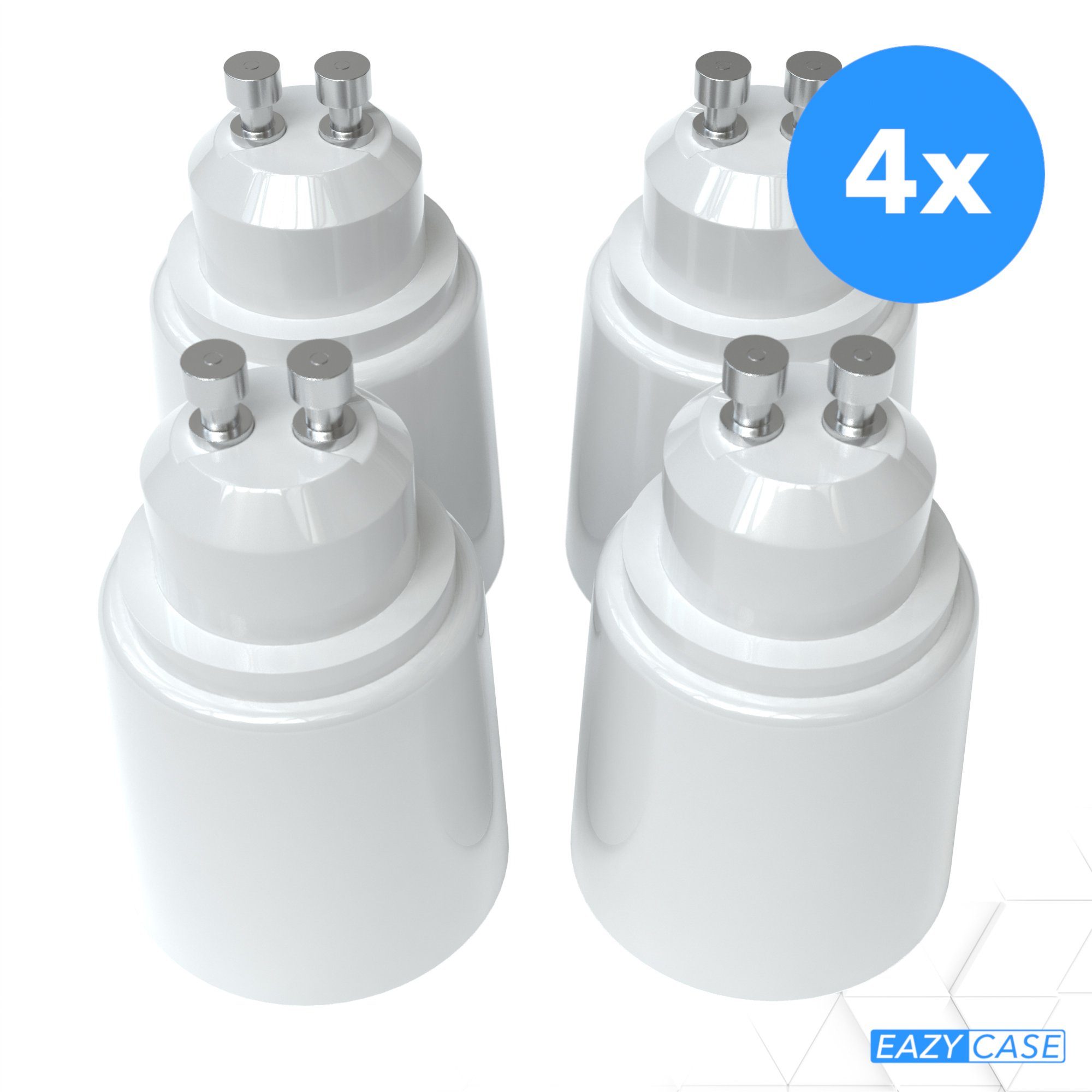 Fassung auf Sets Adapter E27 Halogen zu 4-St), Lampe (Spar-Set, Lampenadapter GU10 Glühbirne, EAZY Stecker LED Lampenfassung Energiesparlampen CASE Lampen GU10 Adapter Lampensockel E27