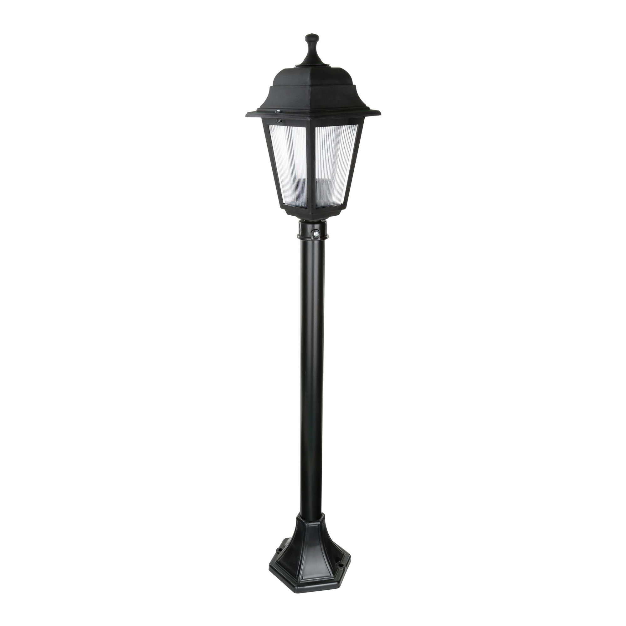 lux.pro Außen-Stehlampe, ohne »Keighley« Leuchtmittel, 1 E27 x Schwarz Gartenlaterne Außenlampe
