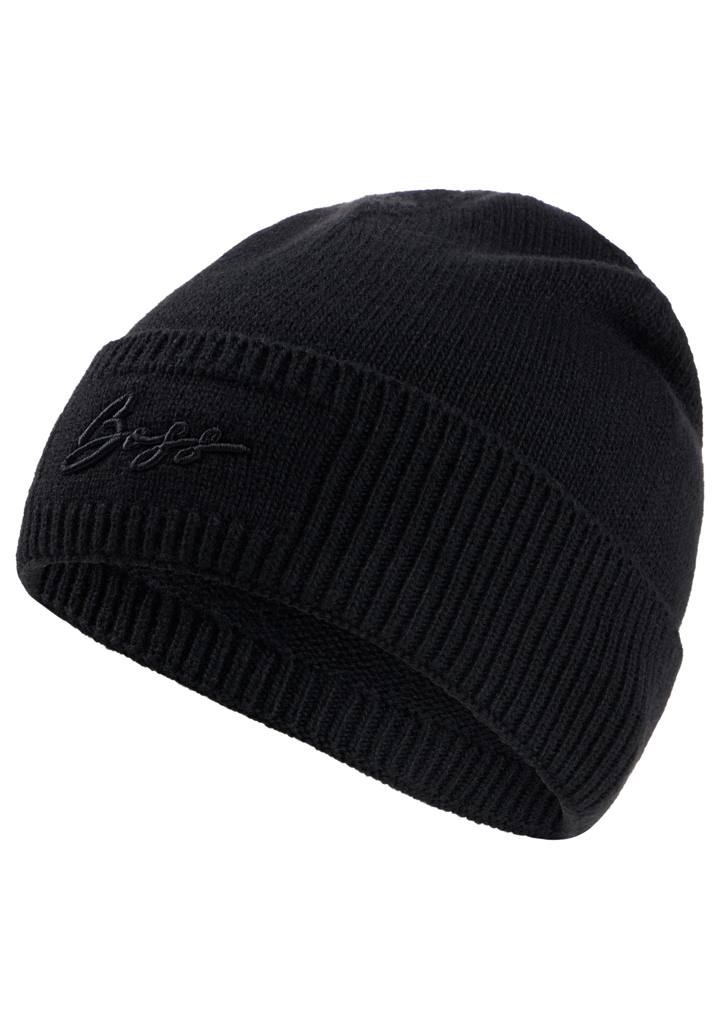 BOSS Strickmütze Landrenia Hat mit Woll- und Kaschmir-Anteil, unisex