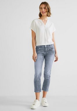 STREET ONE 7/8-Jeans Casual Fit Streifenhose