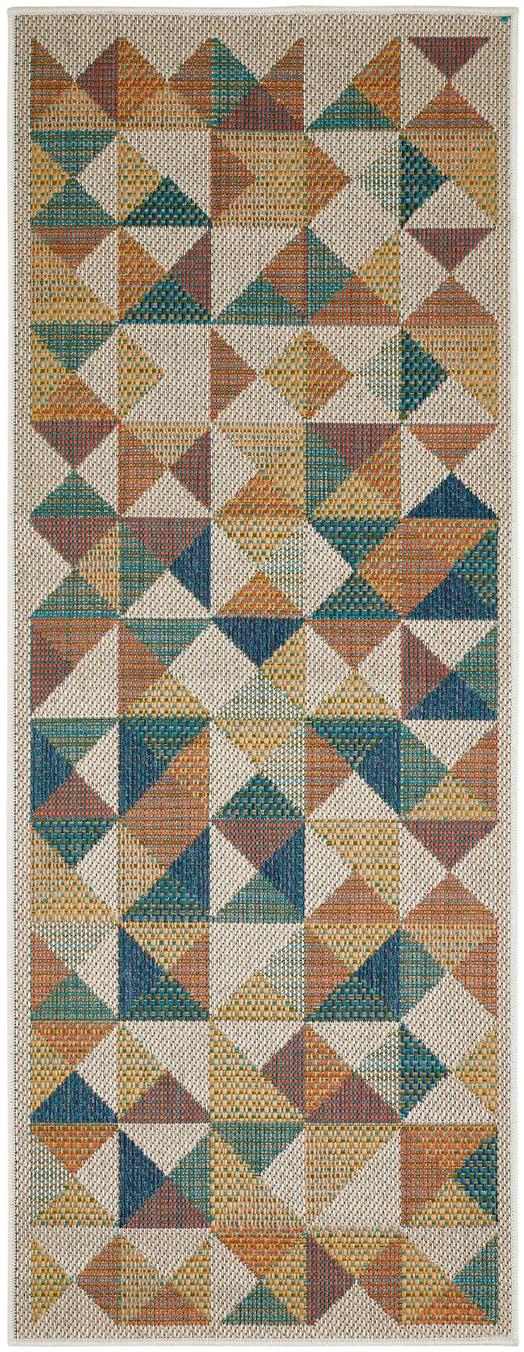 Andiamo Teppich Sedona Dreieck, rechteckig, Höhe: 6 mm, Flachgewebe, modernes Design, In- und Outdoor geeignet