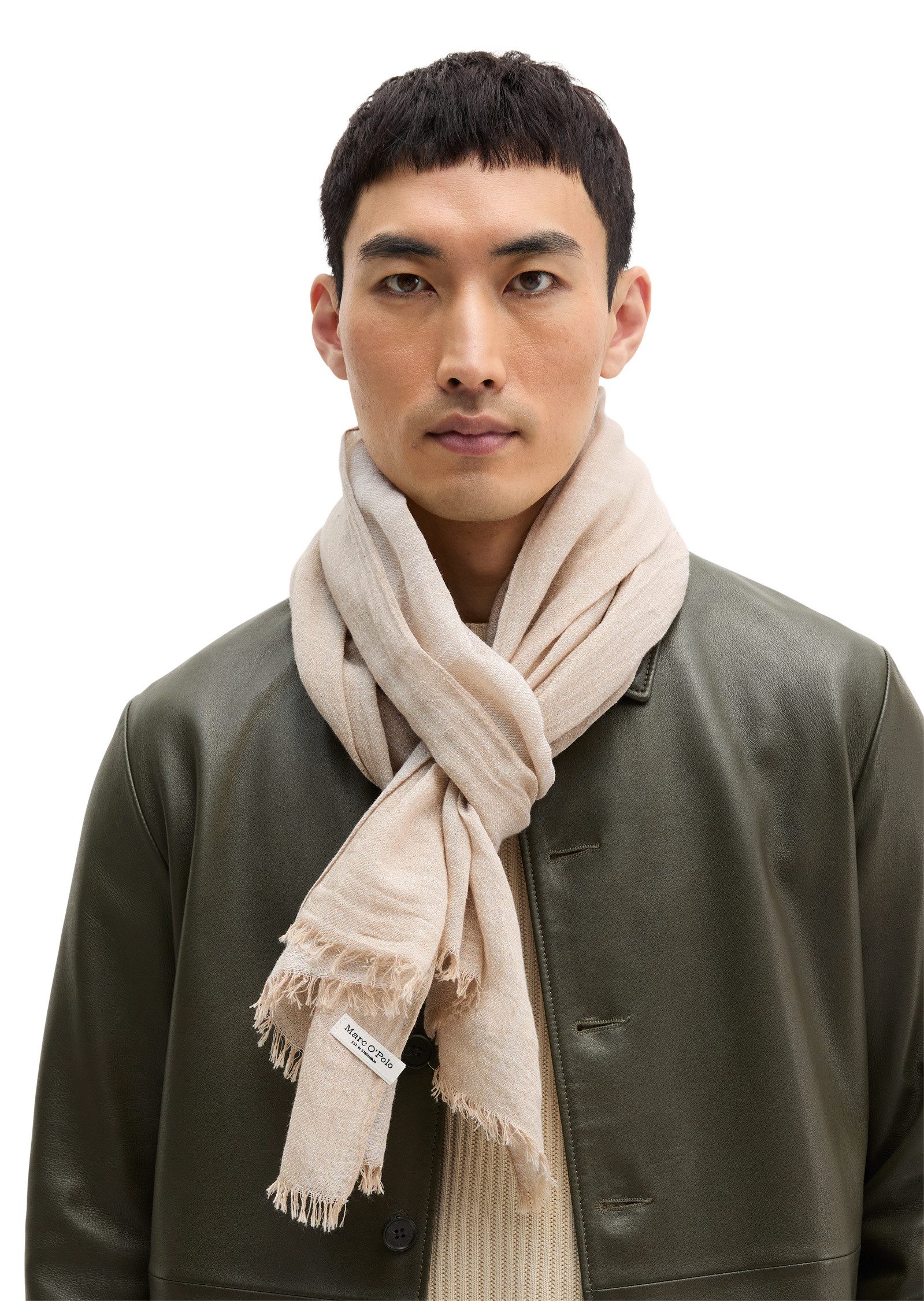 Marc O'Polo Schal aus fein gewebtem Double-Face