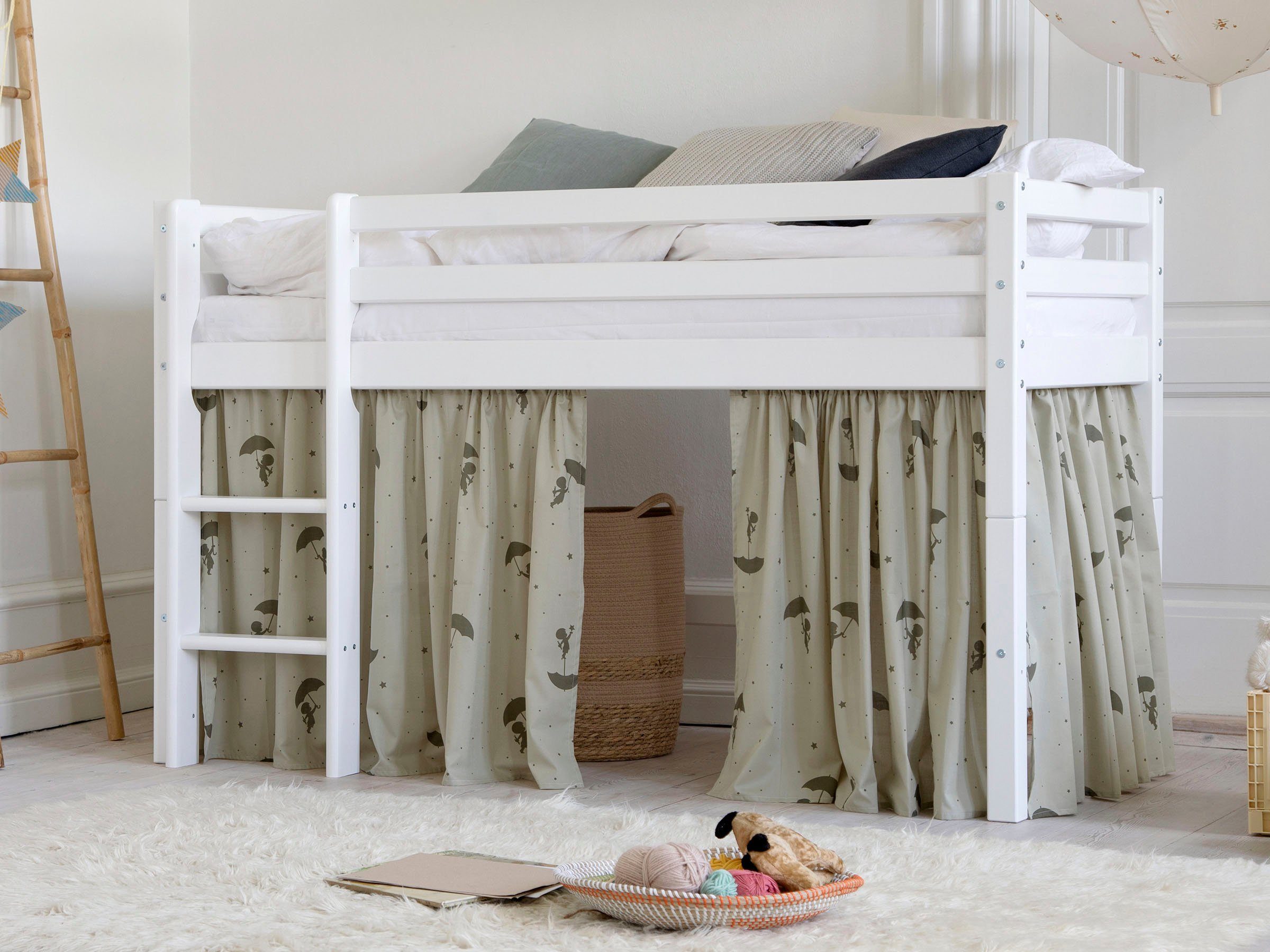 Hoppekids Spielbett ECO Dream, Massivholz, wahlweise in 2 Größen und 4 Farben, Matratze wählbar