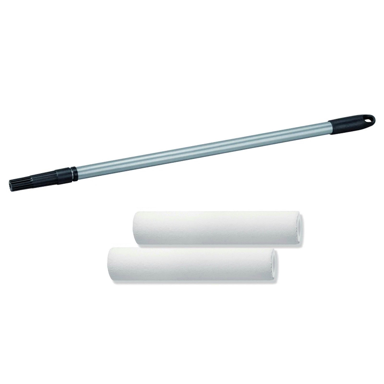 BEKATEQ Farbroller BE-77W Teleskopstange Set, Ausziehbar von 80cm bis 130cm