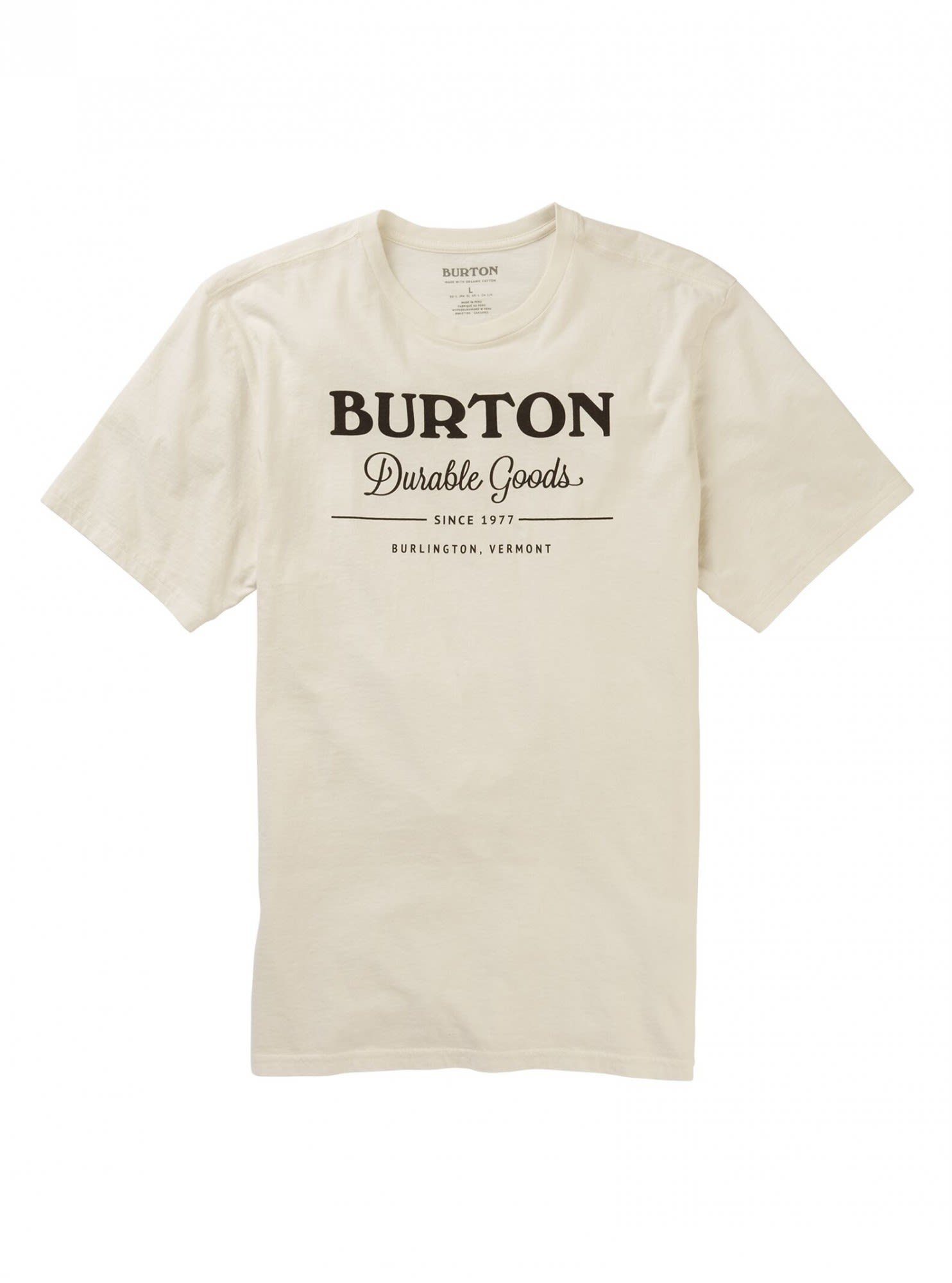 Burton T-Shirt Burton M Mb Durable Goods Shortsleeve T-shirt Stout White