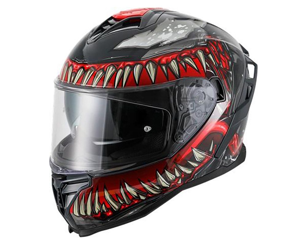 Vito Helmets Motorradhelm VITO PRESTO Integralhelm mit integriertem Sonnenvisier und ECE R 22-06, ECE R 22-06, integrierte Sonnenbrille, Pinlock Vorbereitung