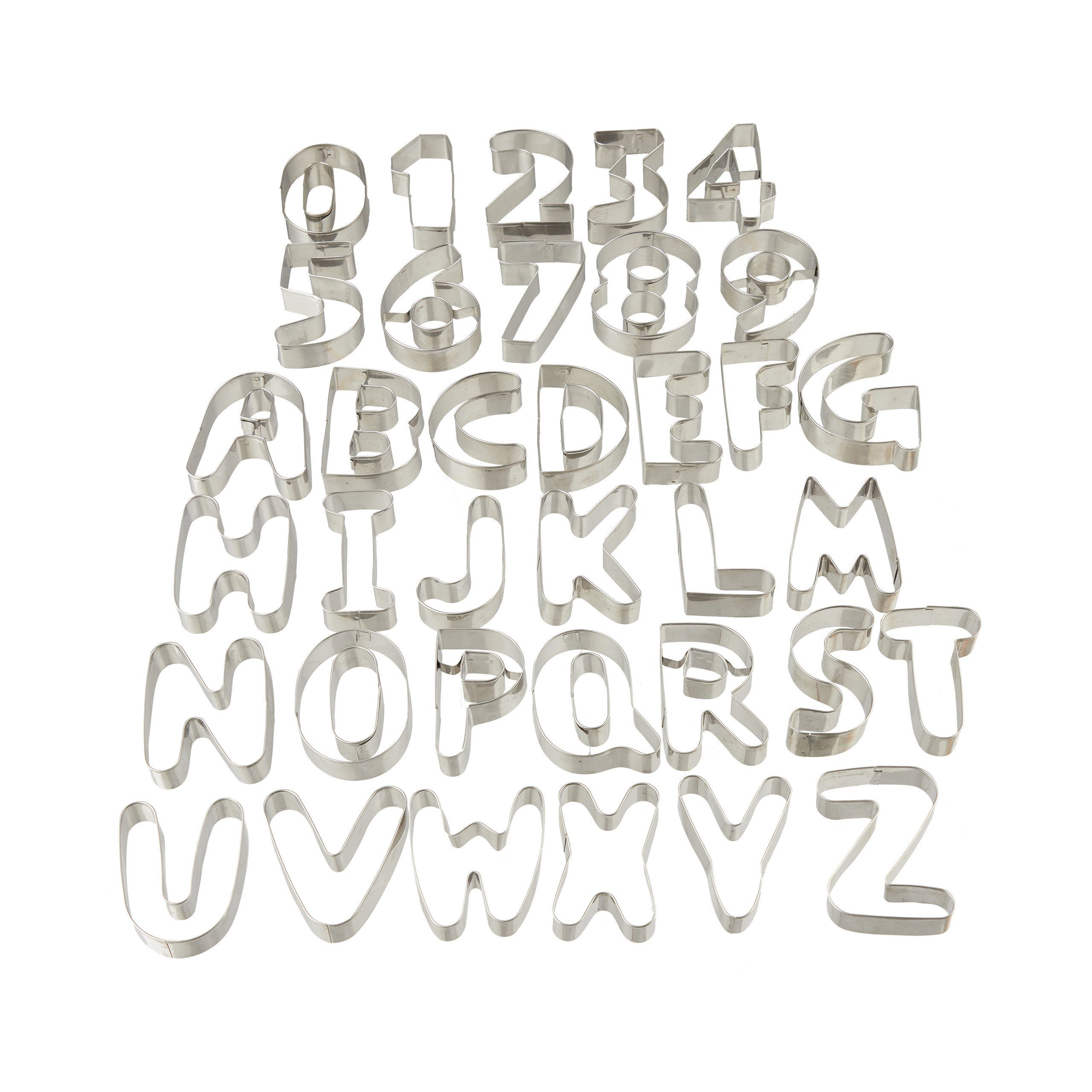 Ausstechform Plätzchen Ausstecher Buchstaben & Zahlen