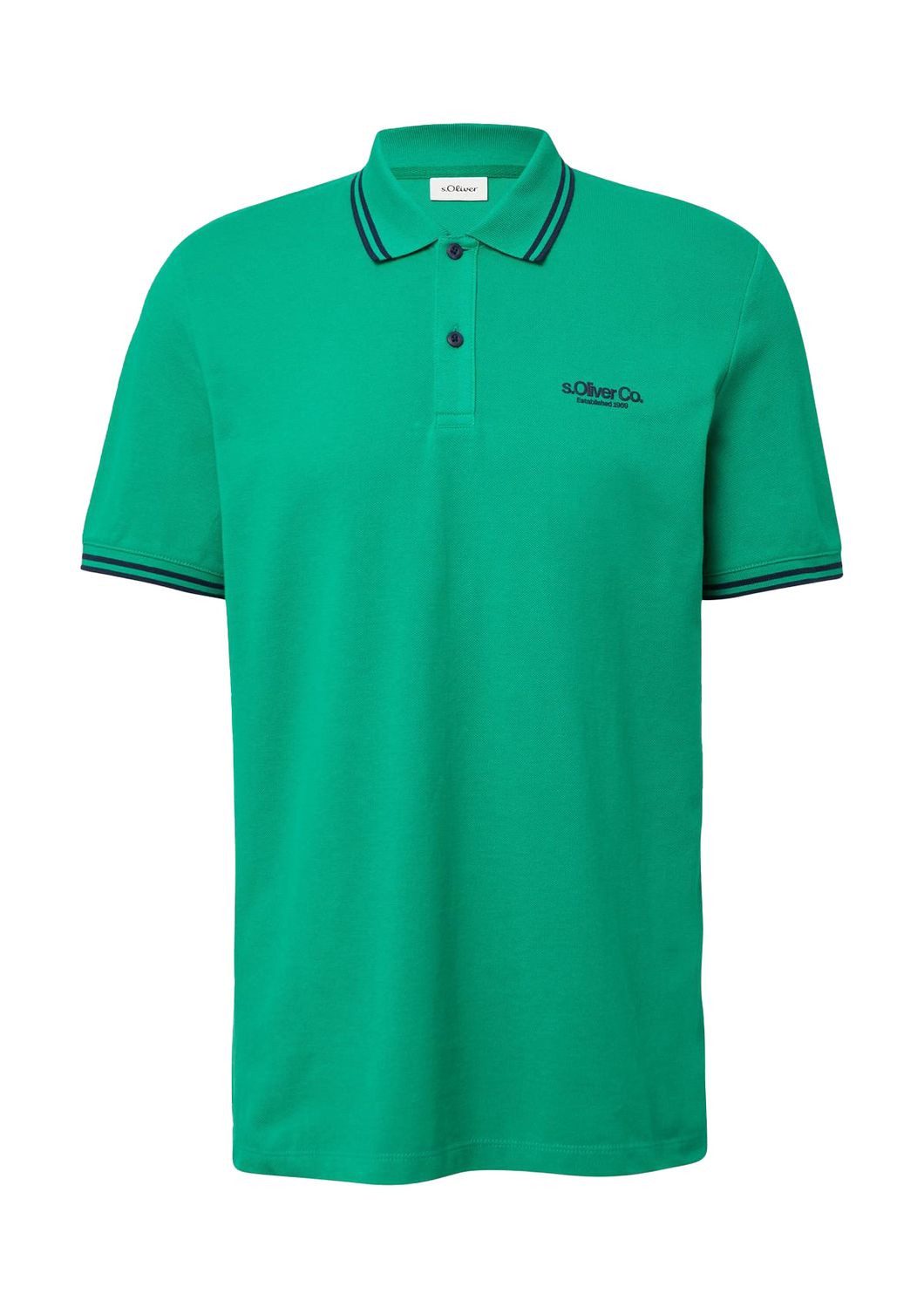 s.Oliver Poloshirt Poloshirt Kragen, Knopfleiste, Logo-Patch günstig online kaufen