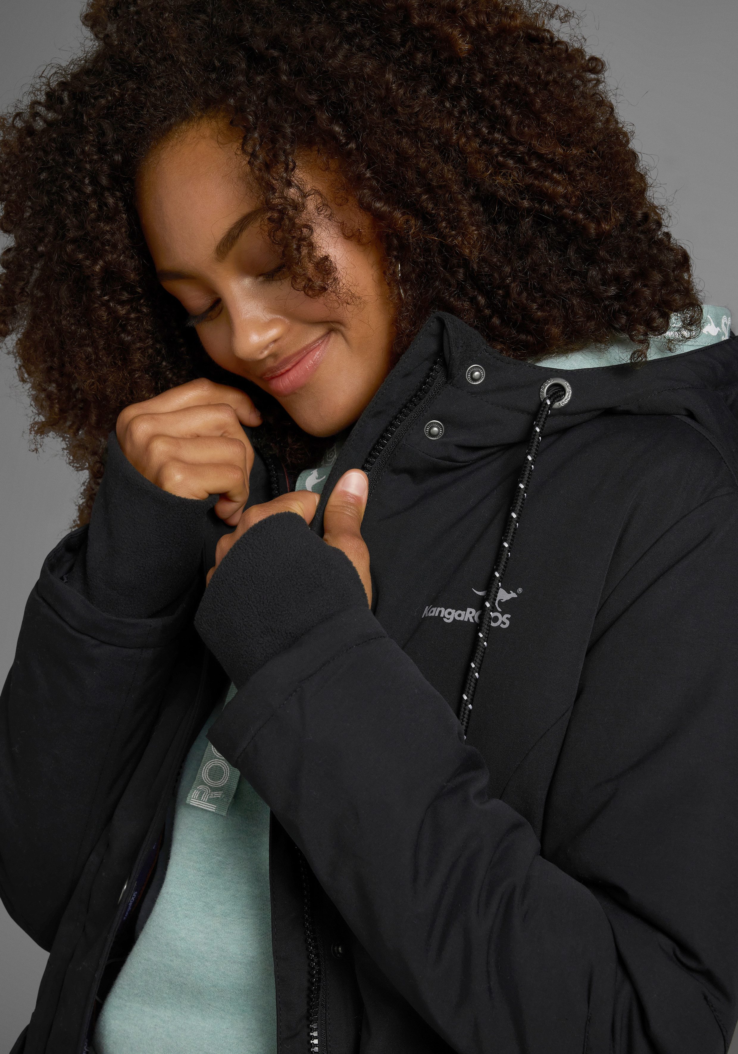 KangaROOS Langjacke für den Übergang, aus leichtem Webmaterial, modisch – Bild 4 von 5
