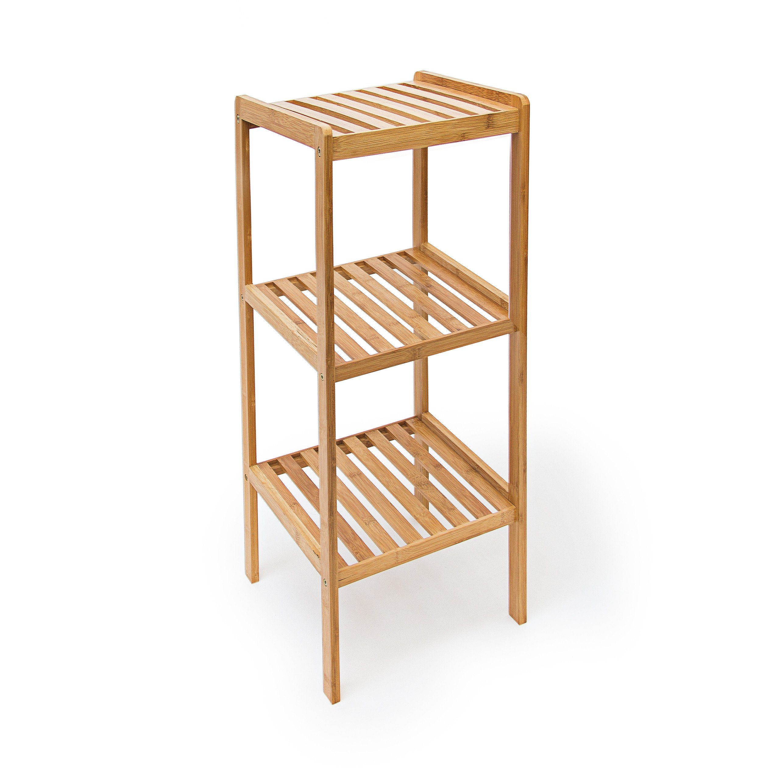 relaxdays Badregal Bambus Badregal mit 3 günstig online kaufen
