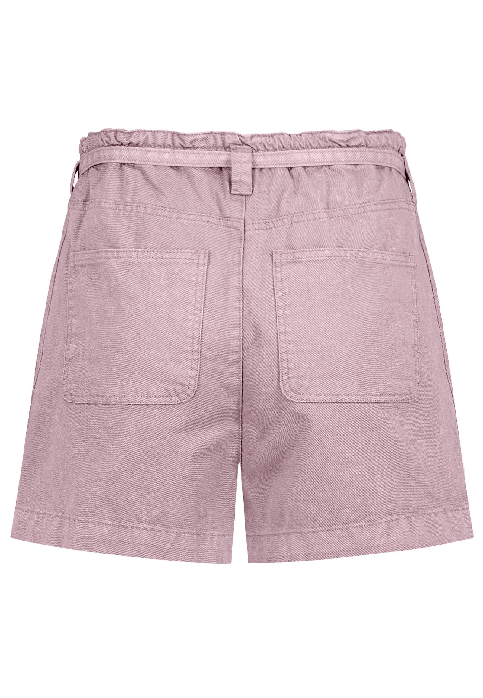 SUBLEVEL Jeansshorts Damen Denim Shorts mit Gummibund Coloured Denim Shorts, Bindegürtel