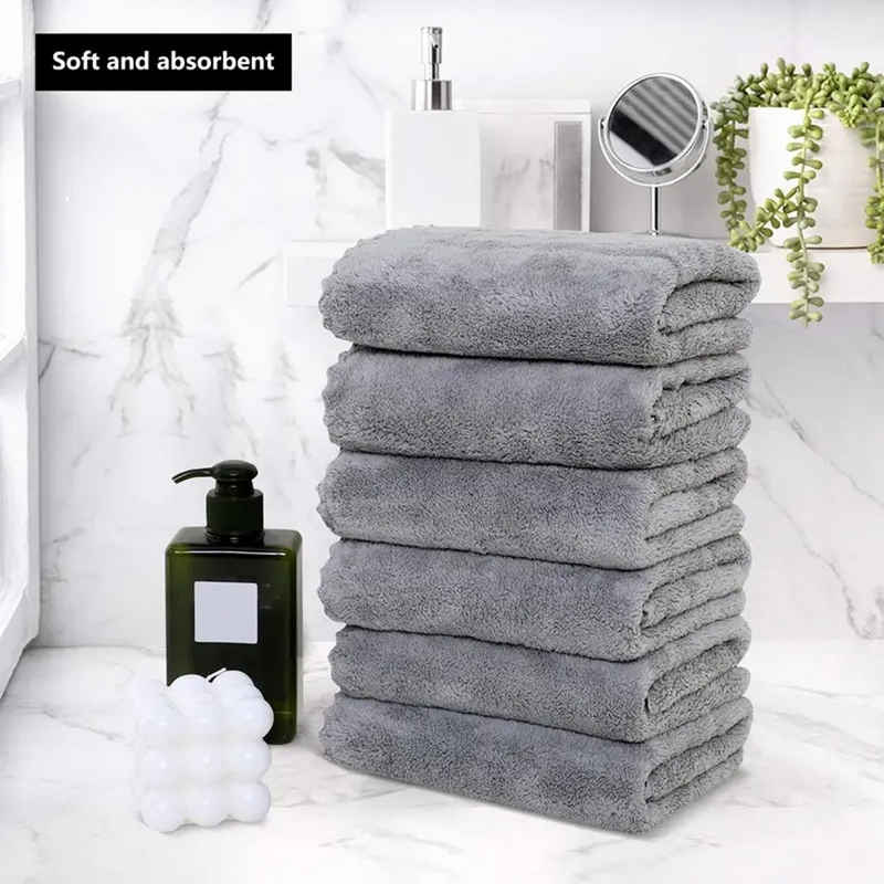 Soapbrothers Handtuch Set 6 Stück Hotelqualität Handtuch für Badezimmer, 34,8 x 73,66 cm, (6-tlg)