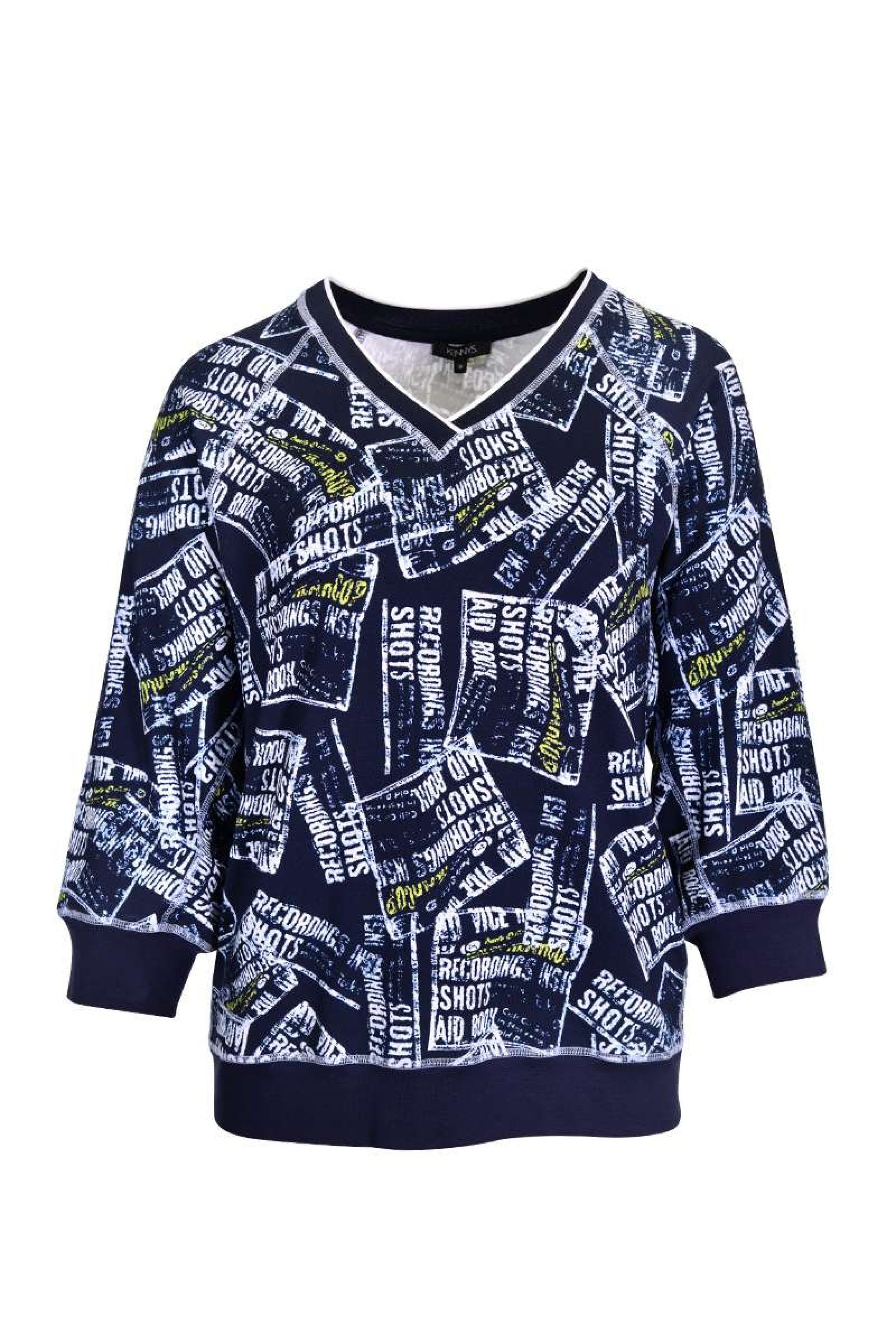 Kenny S. Rundhalspullover 3/4 A. ALLOV. SW.