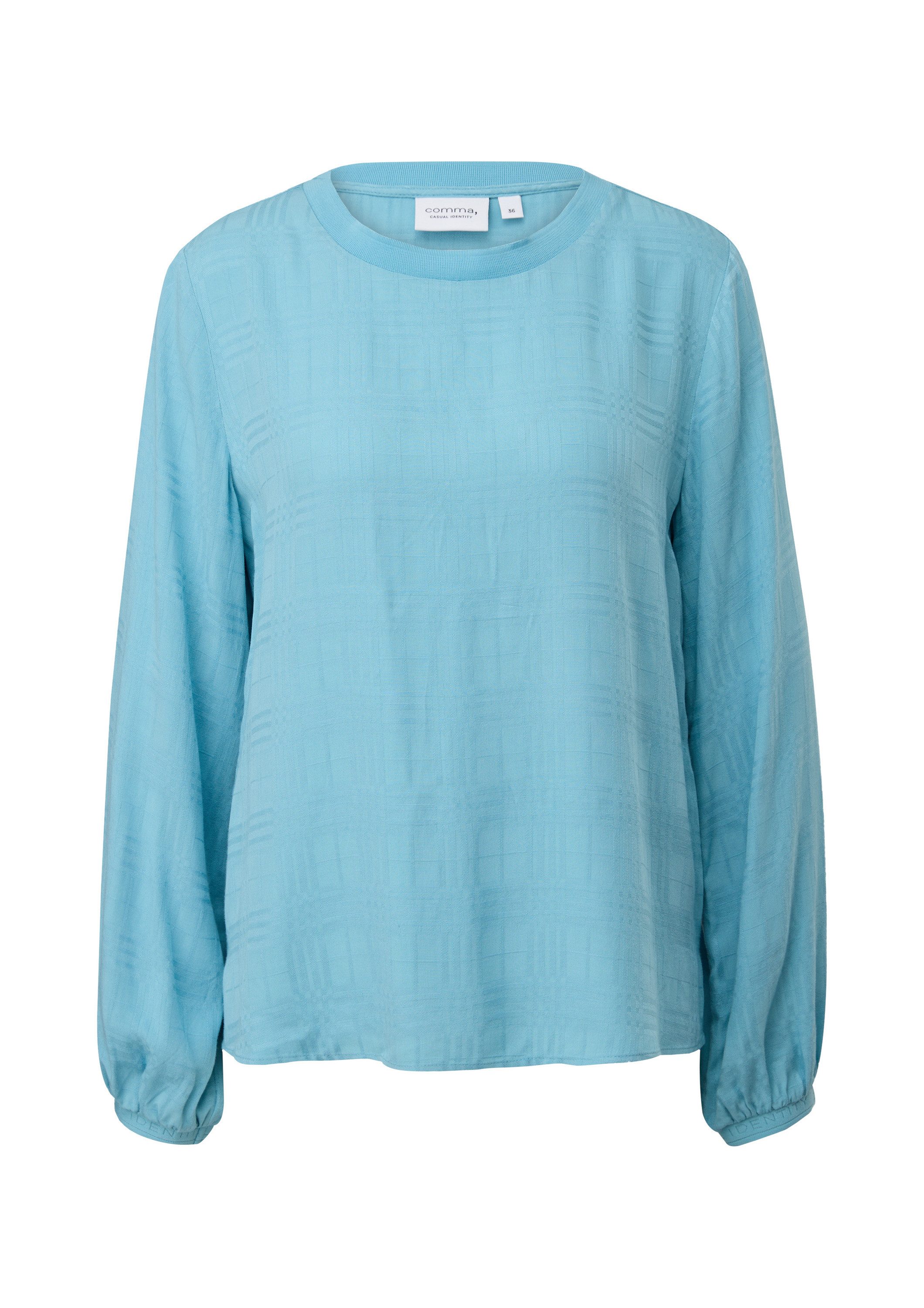 comma Langarmbluse Bluse Blusenshirt aus Viskose günstig online kaufen