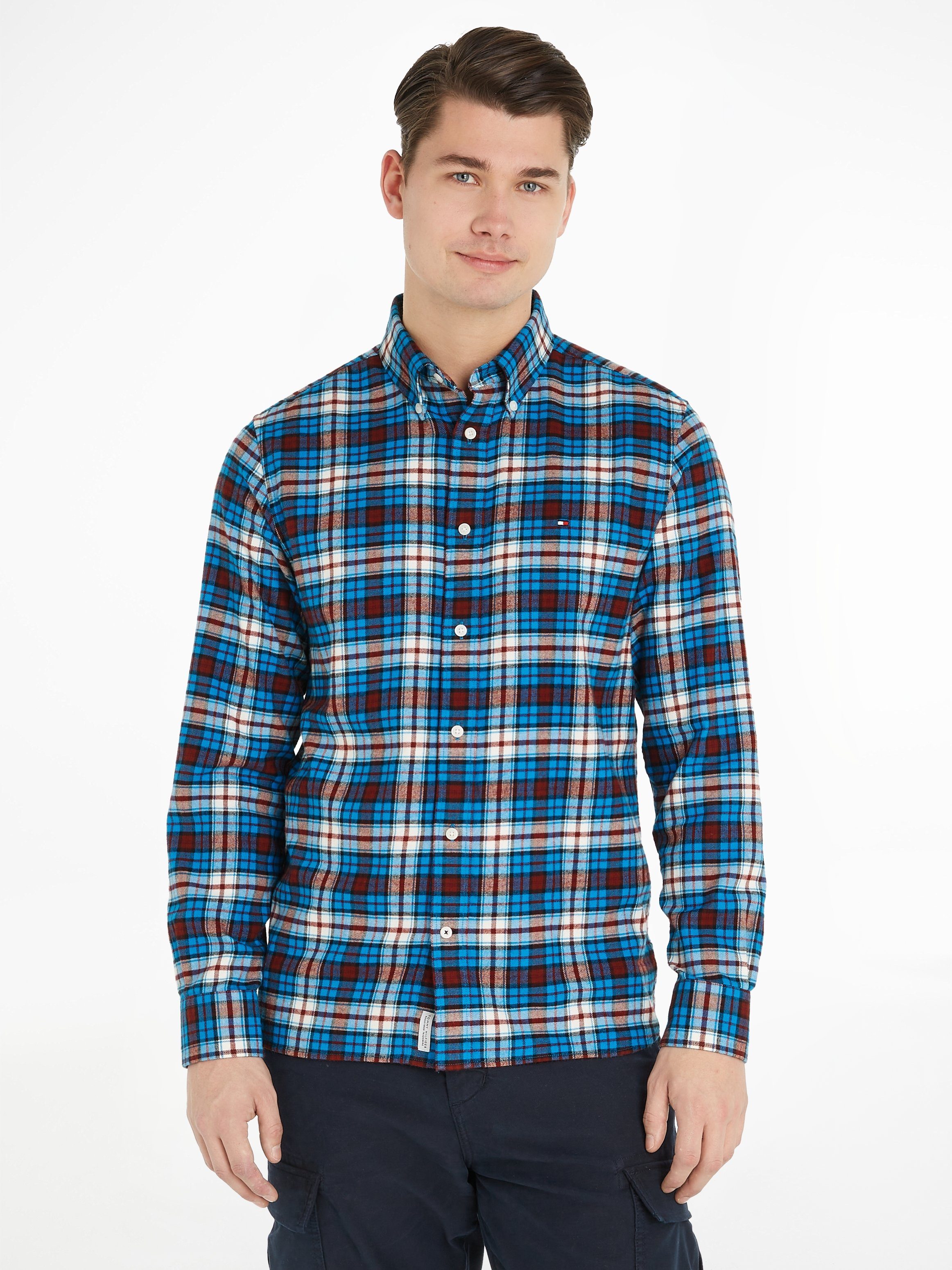 Tommy Hilfiger Karohemd BRUSHED TOMMY TARTAN SMALL SHIRT