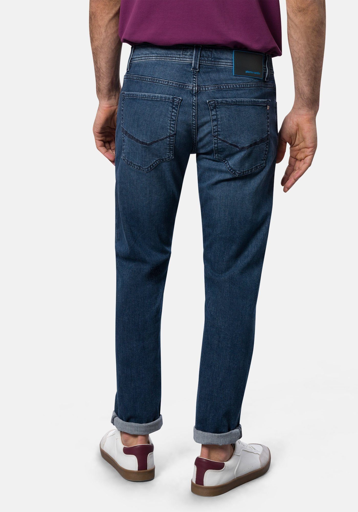 Organic Pierre Futureflex Cardin Used Jeans Cotton Tapered Buffies 5-Pocket-Jeans Lyon Blue Fit