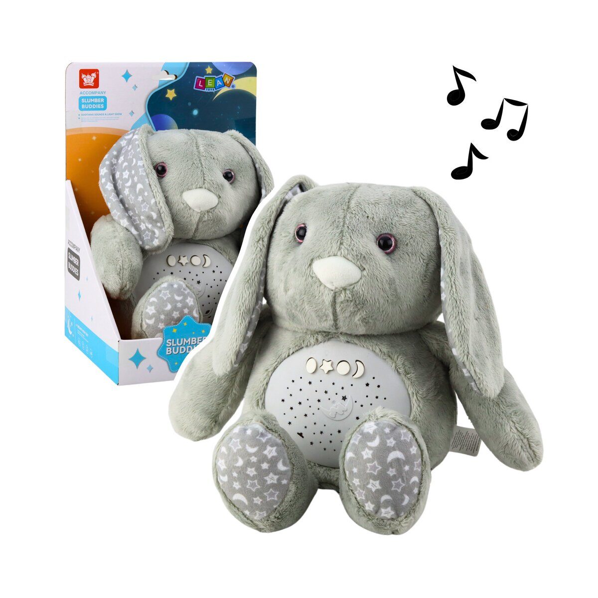 Wisam Plüschfigur Plüschhase Schlafender Kuscheltier Projektor Sound Geräusch (1-St)
