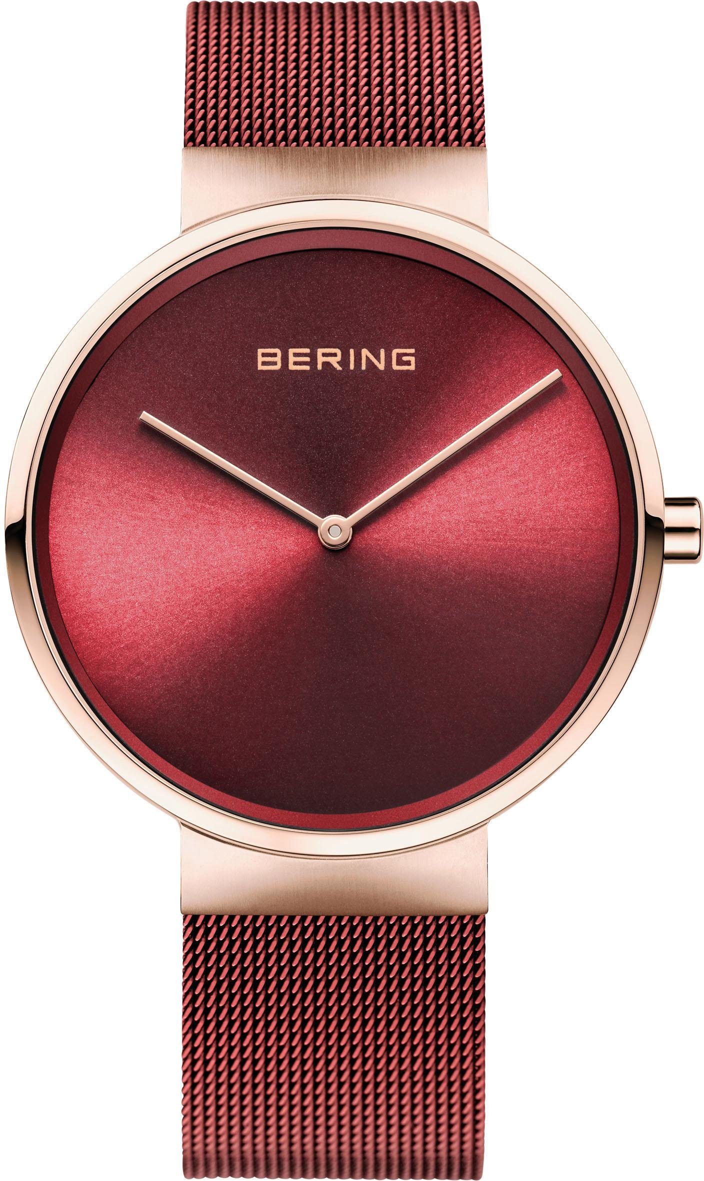 Bering Quarzuhr 14539-363 rot/roségold | Chronographen