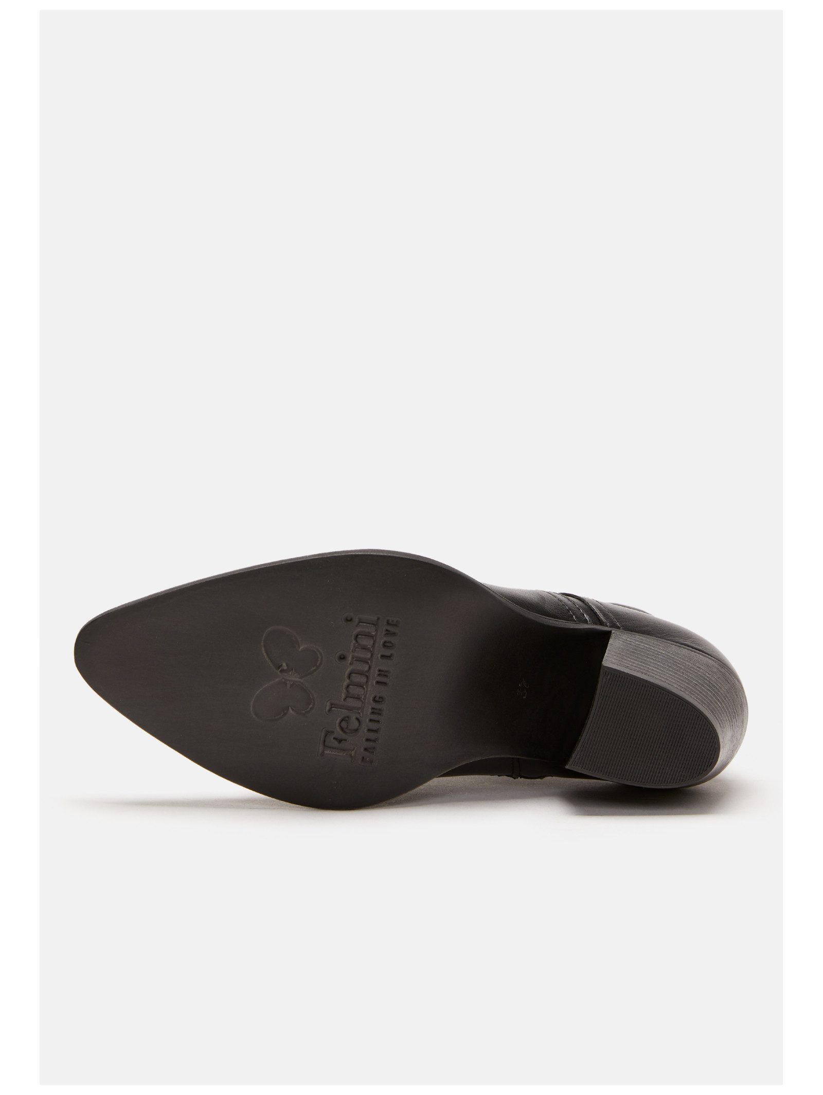 Felmini Stiefelette Leder . Cowboy Stiefelette