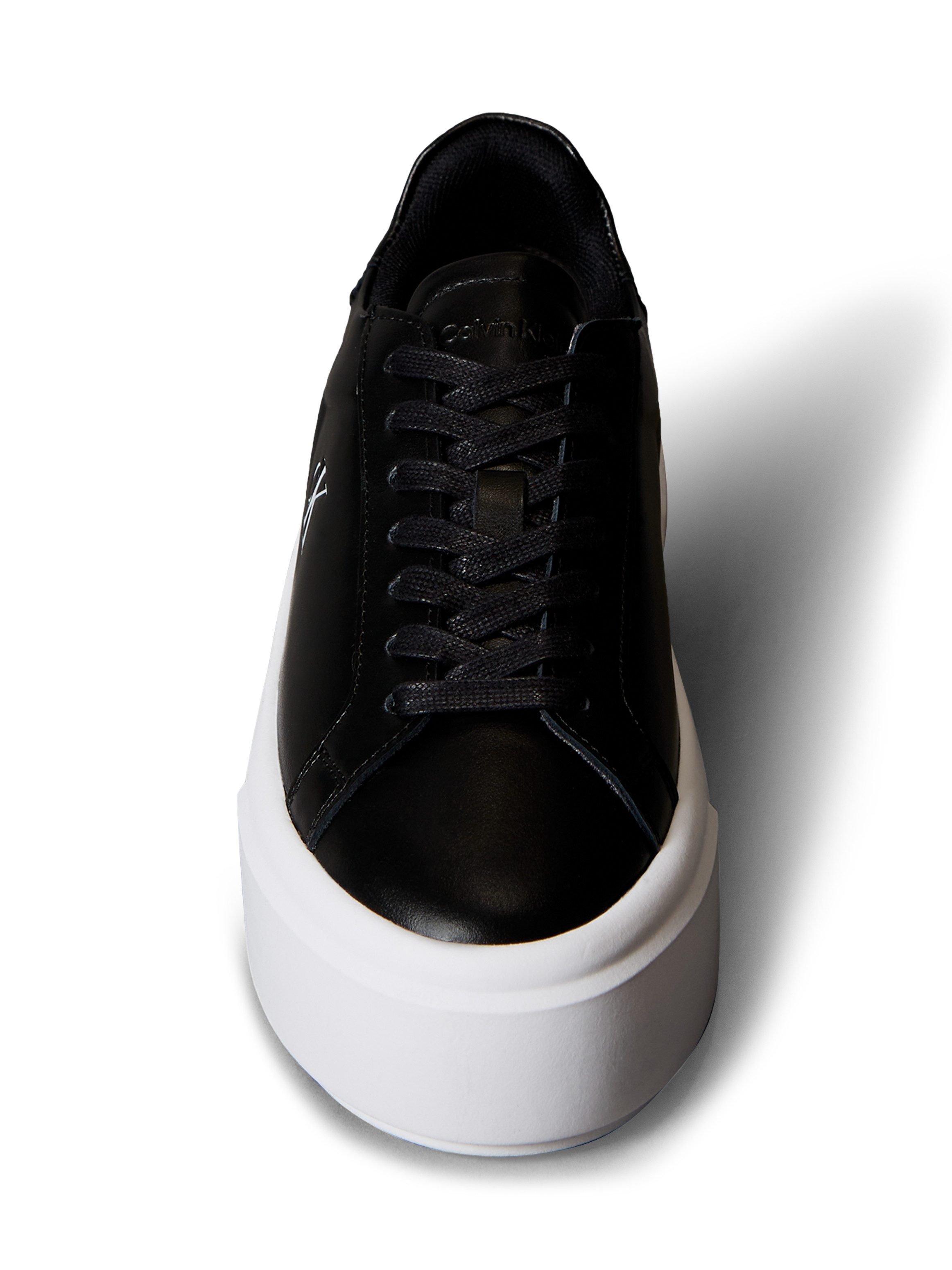Calvin Klein Jeans FLATFORM LACE UP LTH MG Plateausneaker Schnürschuh, Halbschuh, Freizeitschuh mit CK-Logo – Bild 4 von 5